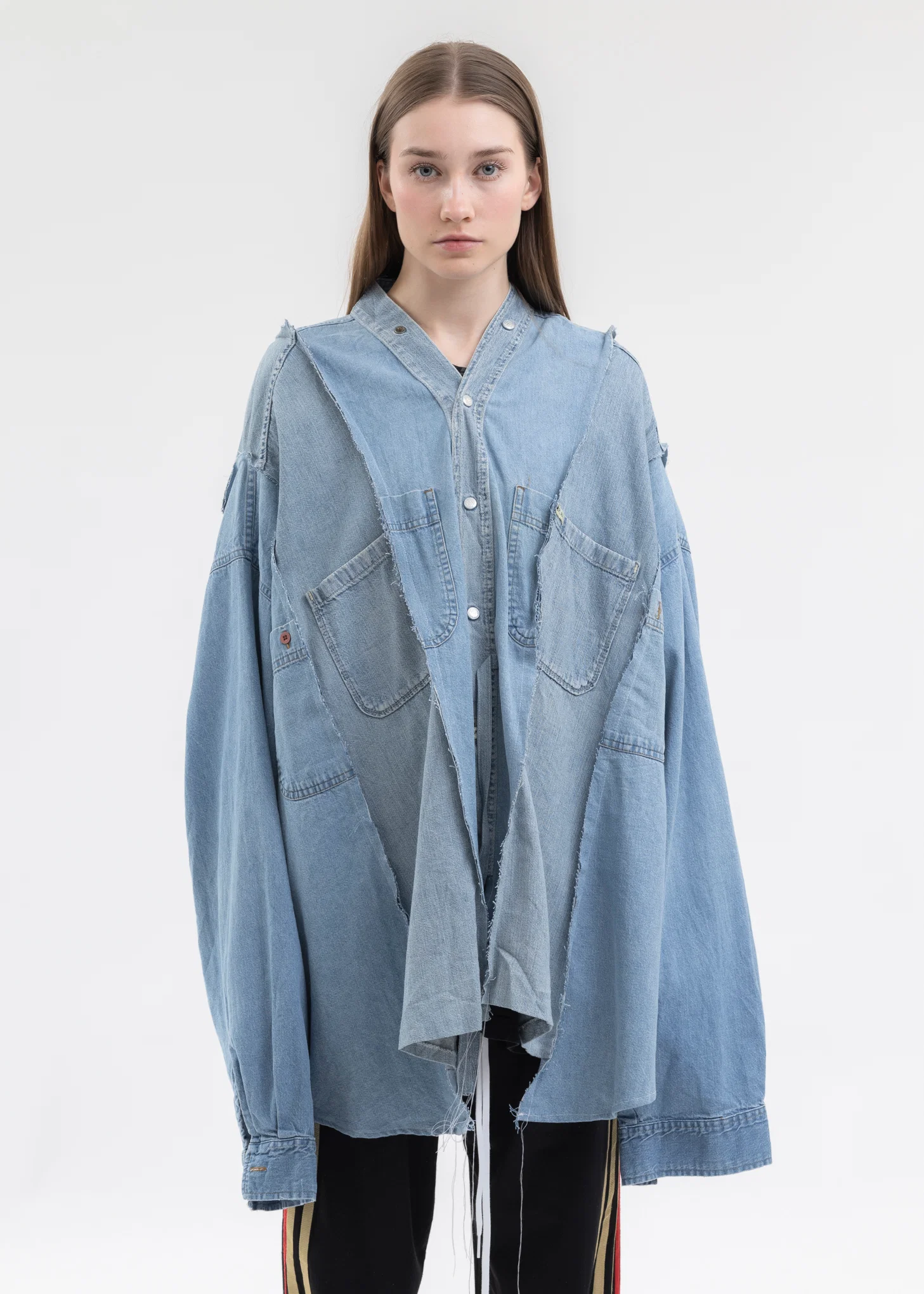 Indigo Docking Wide Denim Samue Shirts -Style 2 - Image 5