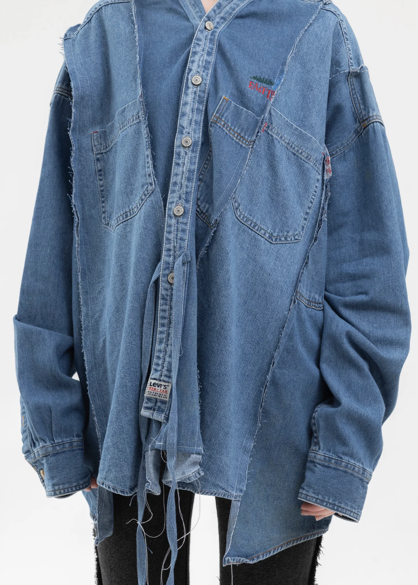 Indigo Docking Wide Denim Samue Shirts -Style 1 - Image 4