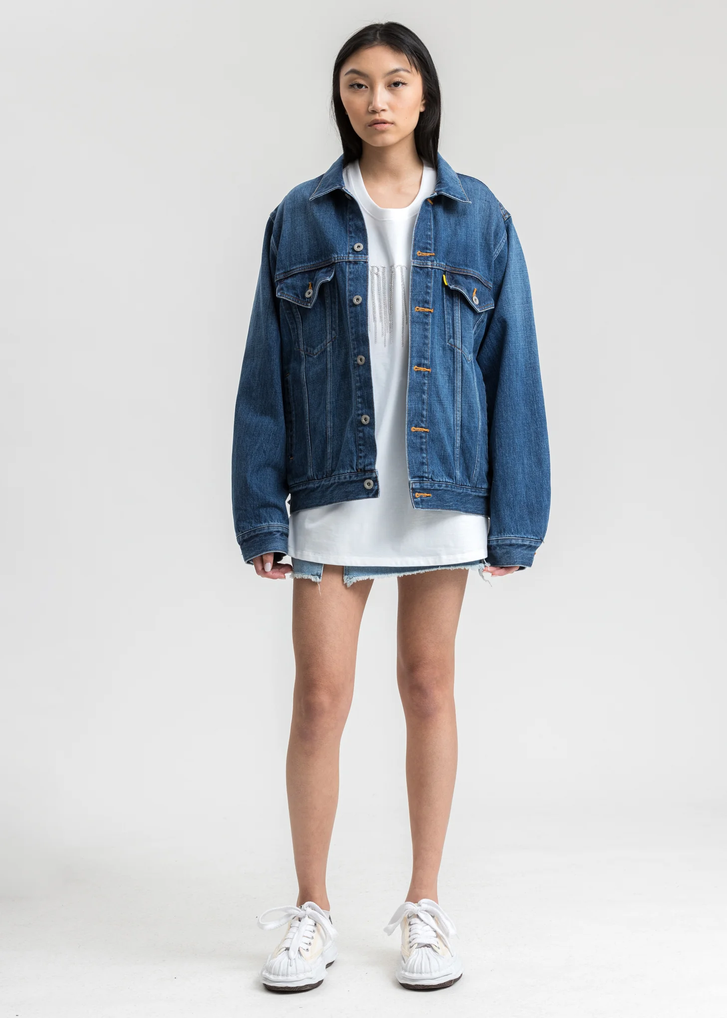 Indigo Memorial Polaroid Denim Jacket - Image 6