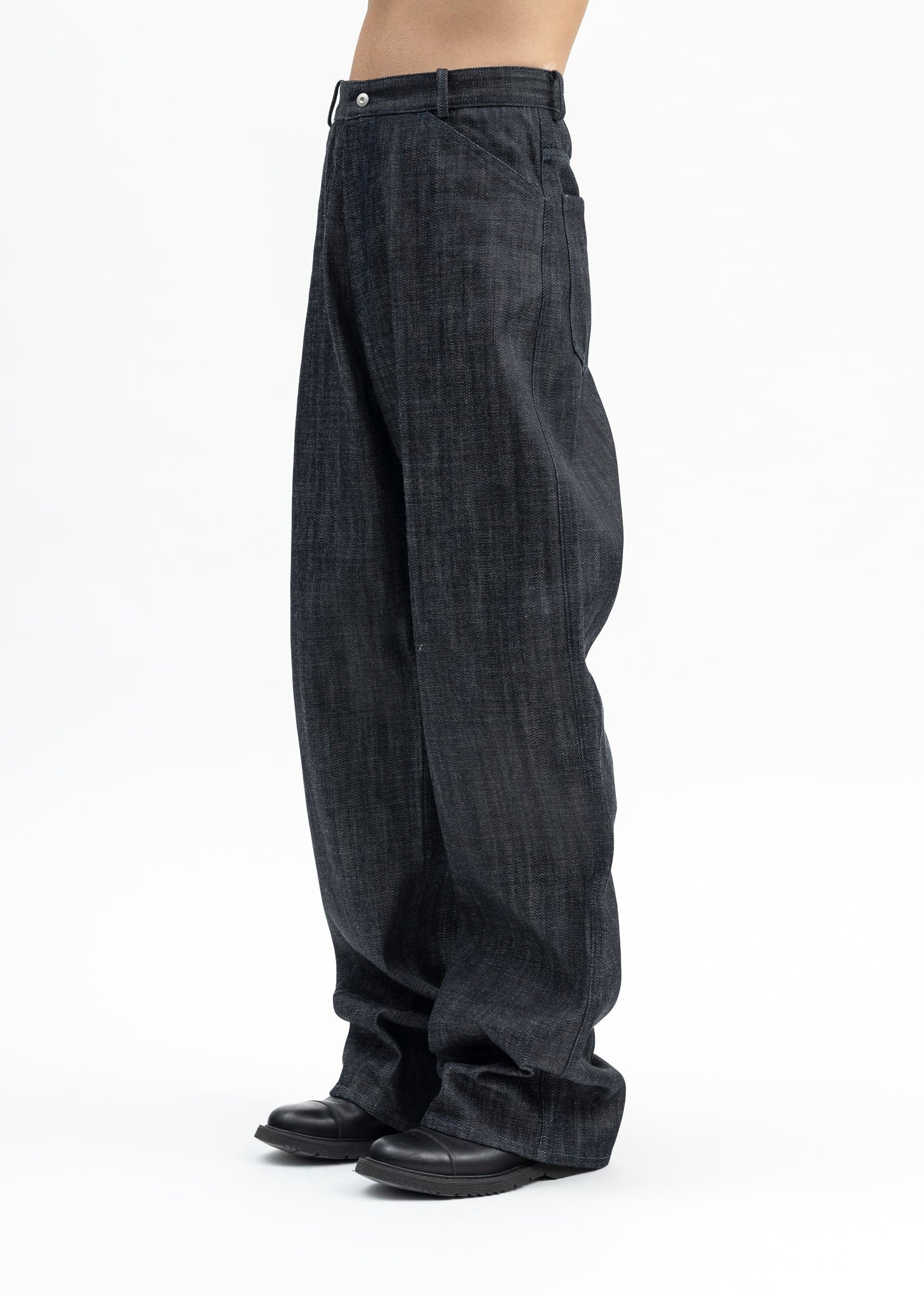 INDIGO RAW DENIM 5 PKT TROUSERS - Image 2