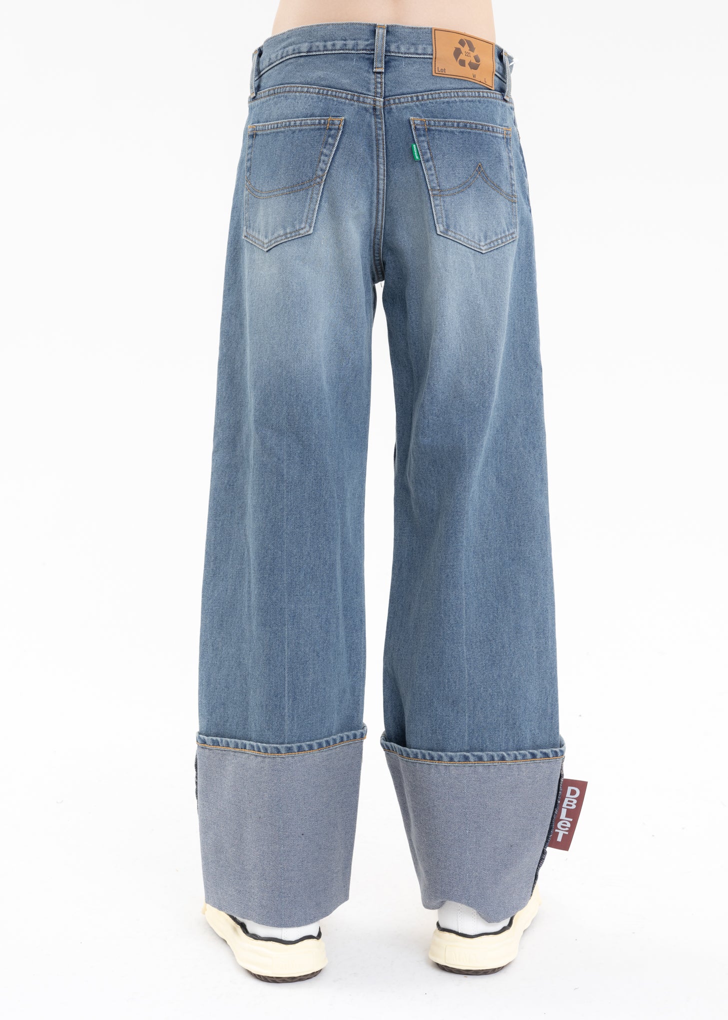 Indigo RECYCLE DENIM LOW-RISE DENIM PANTS - Image 2