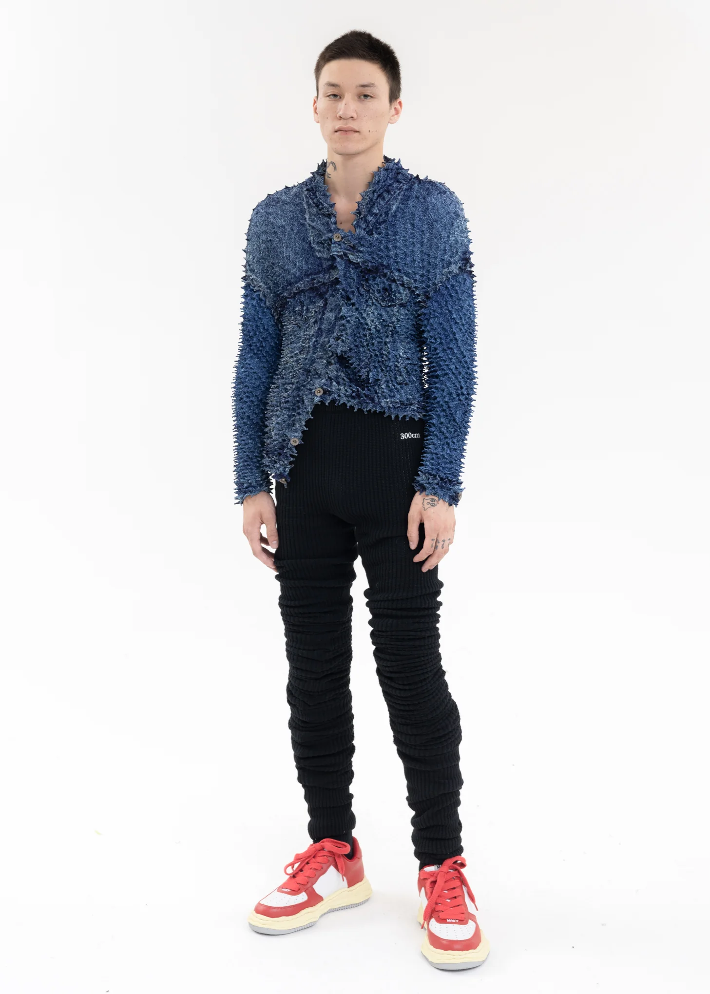 Indigo “SHIBORI” PHOTO PRINT DENIM JACKET - Image 7