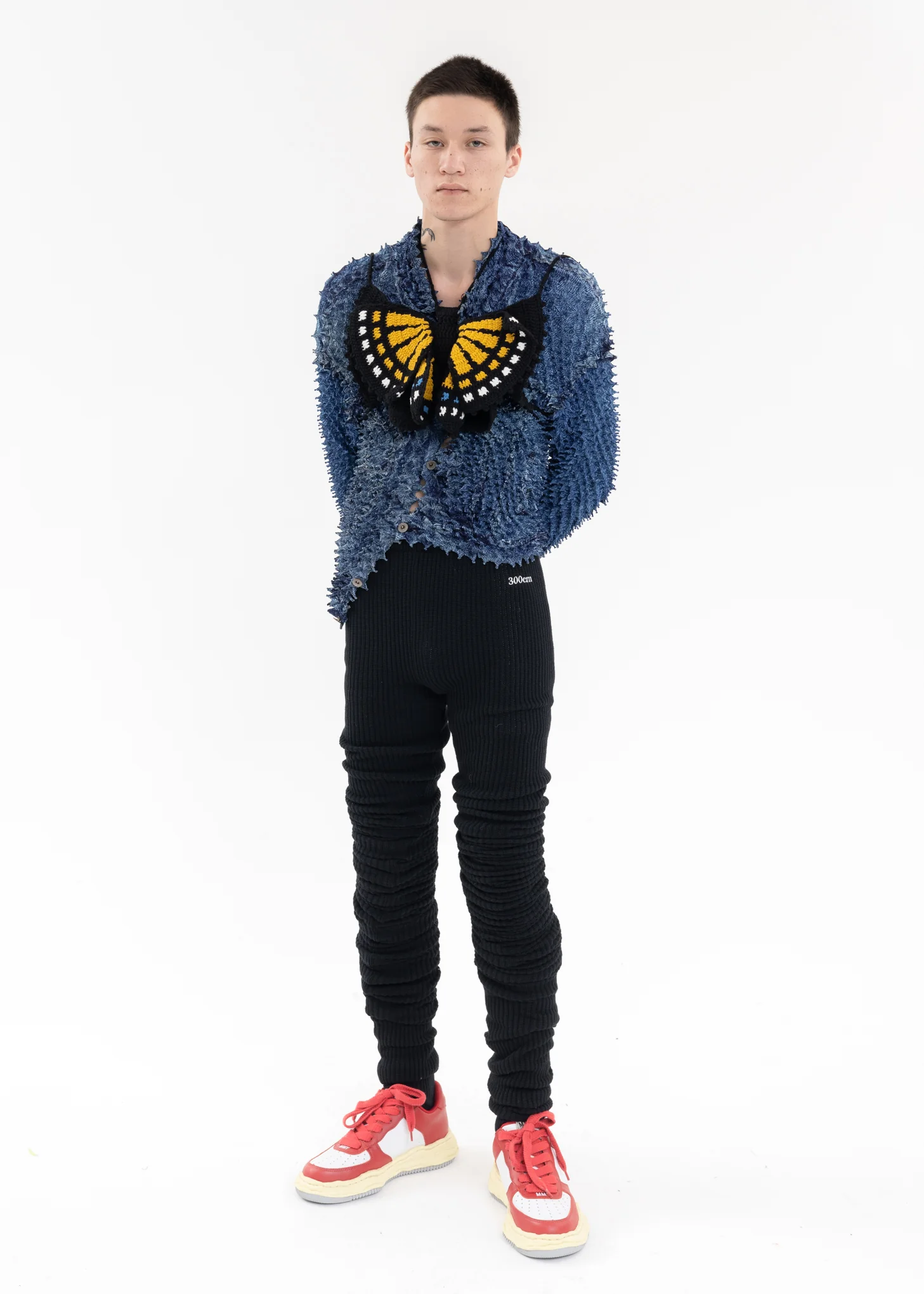 Indigo “SHIBORI” PHOTO PRINT DENIM JACKET - Image 8