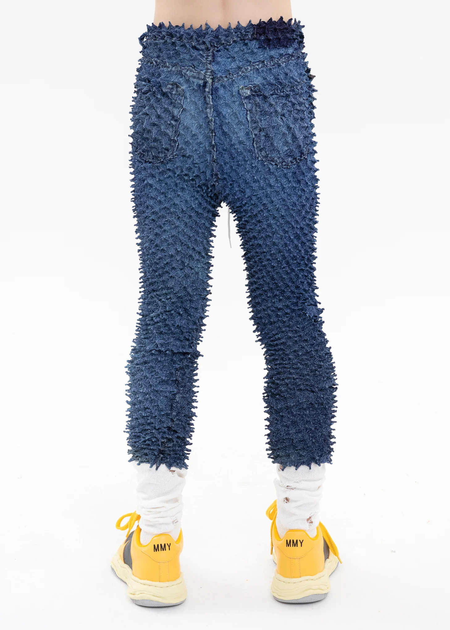 Indigo “SHIBORI” PHOTO PRINT DENIM PANTS - Image 2