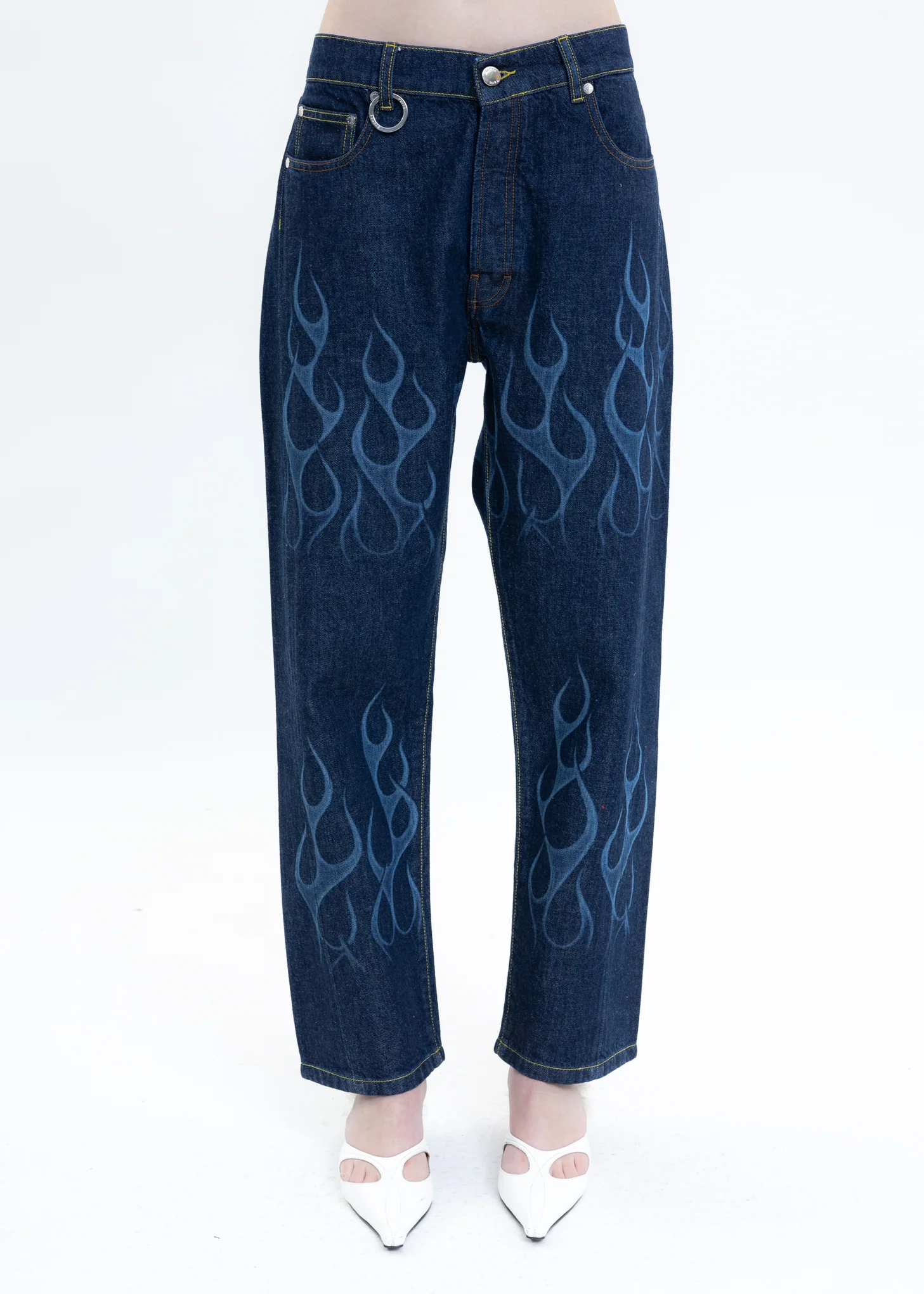 Indigo SIDE DENIM FLAMING Pants
