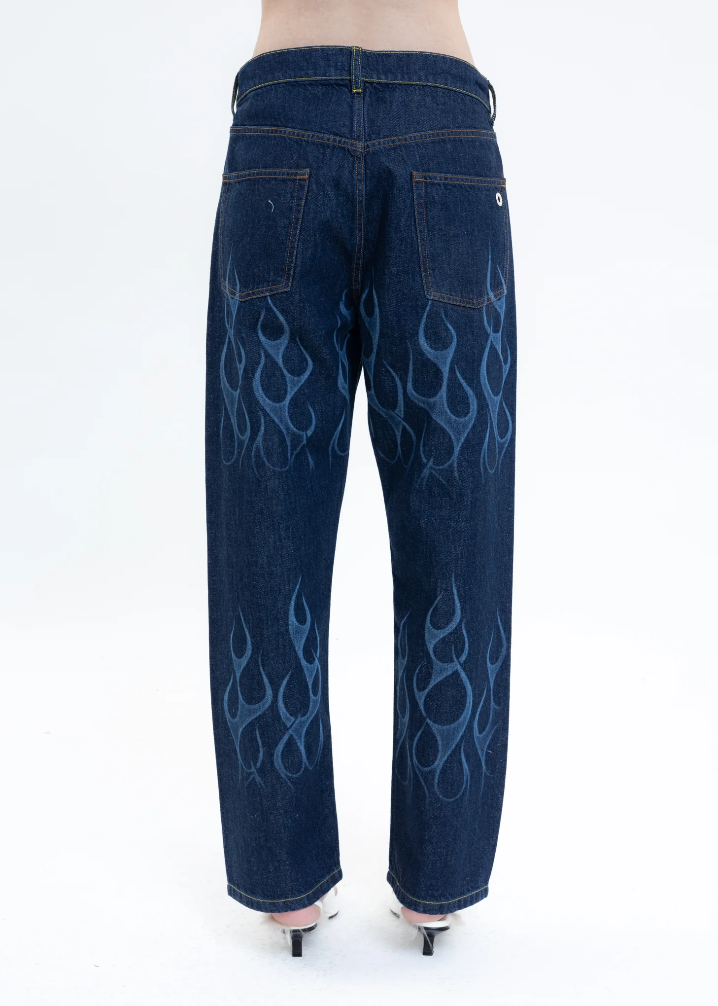 Indigo SIDE DENIM FLAMING Pants - Image 2