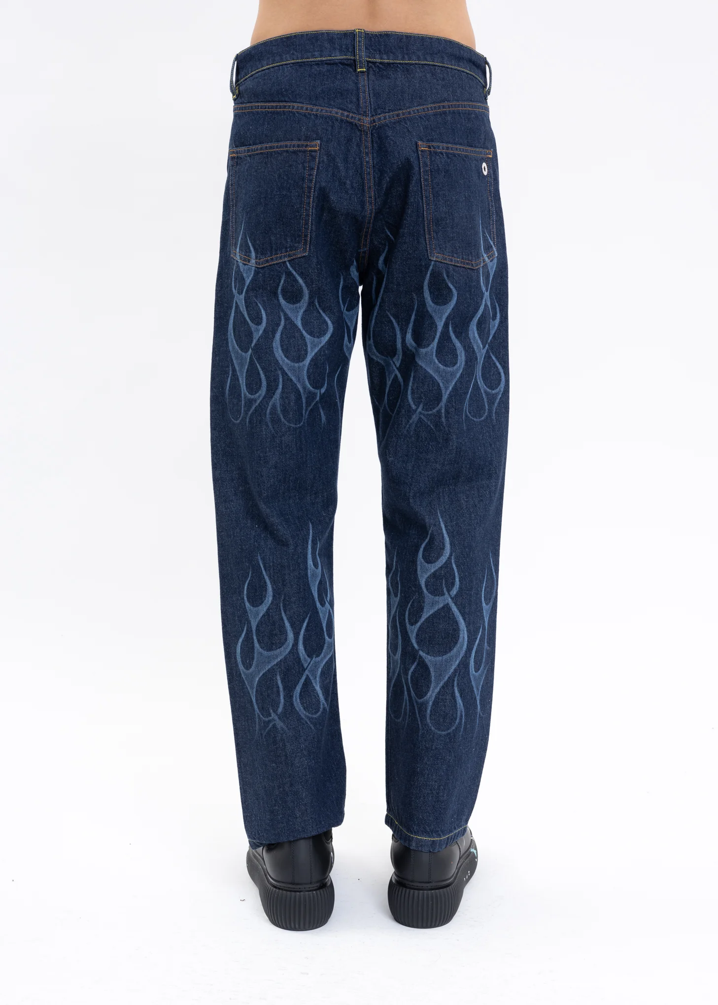 Indigo SIDE DENIM FLAMING Pants - Image 2