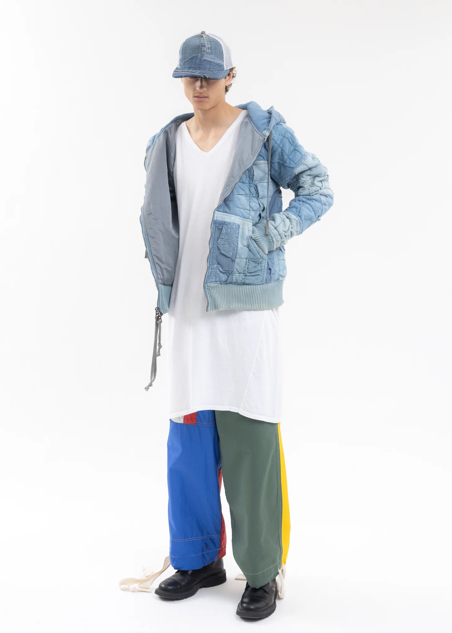 INDIGO STITCHWORK HOODIE - Image 10