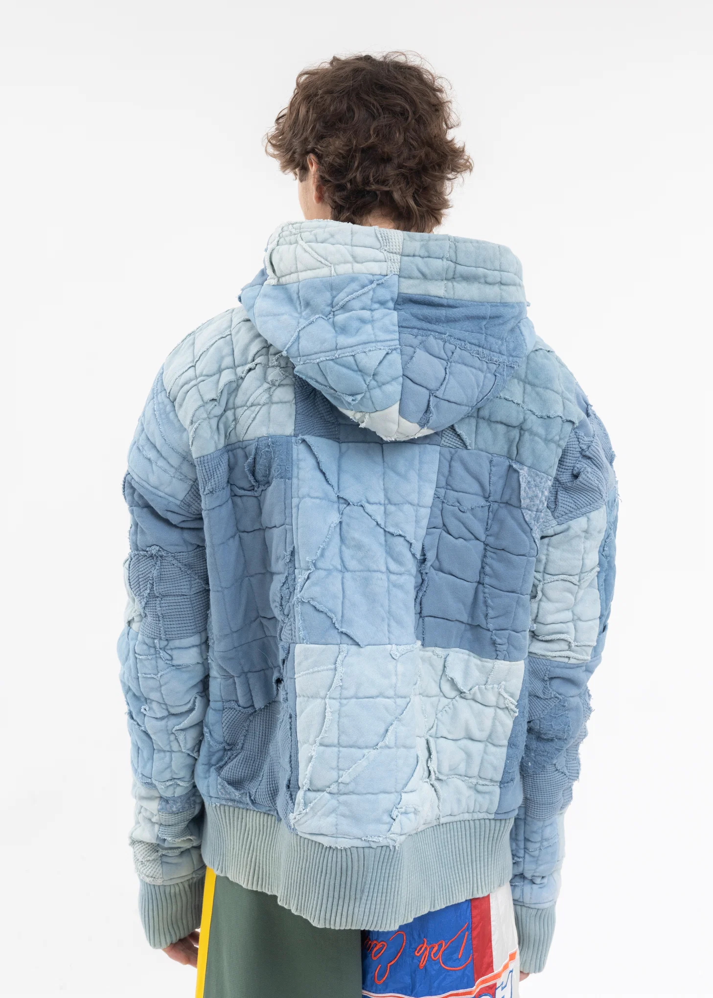 INDIGO STITCHWORK HOODIE - Image 4