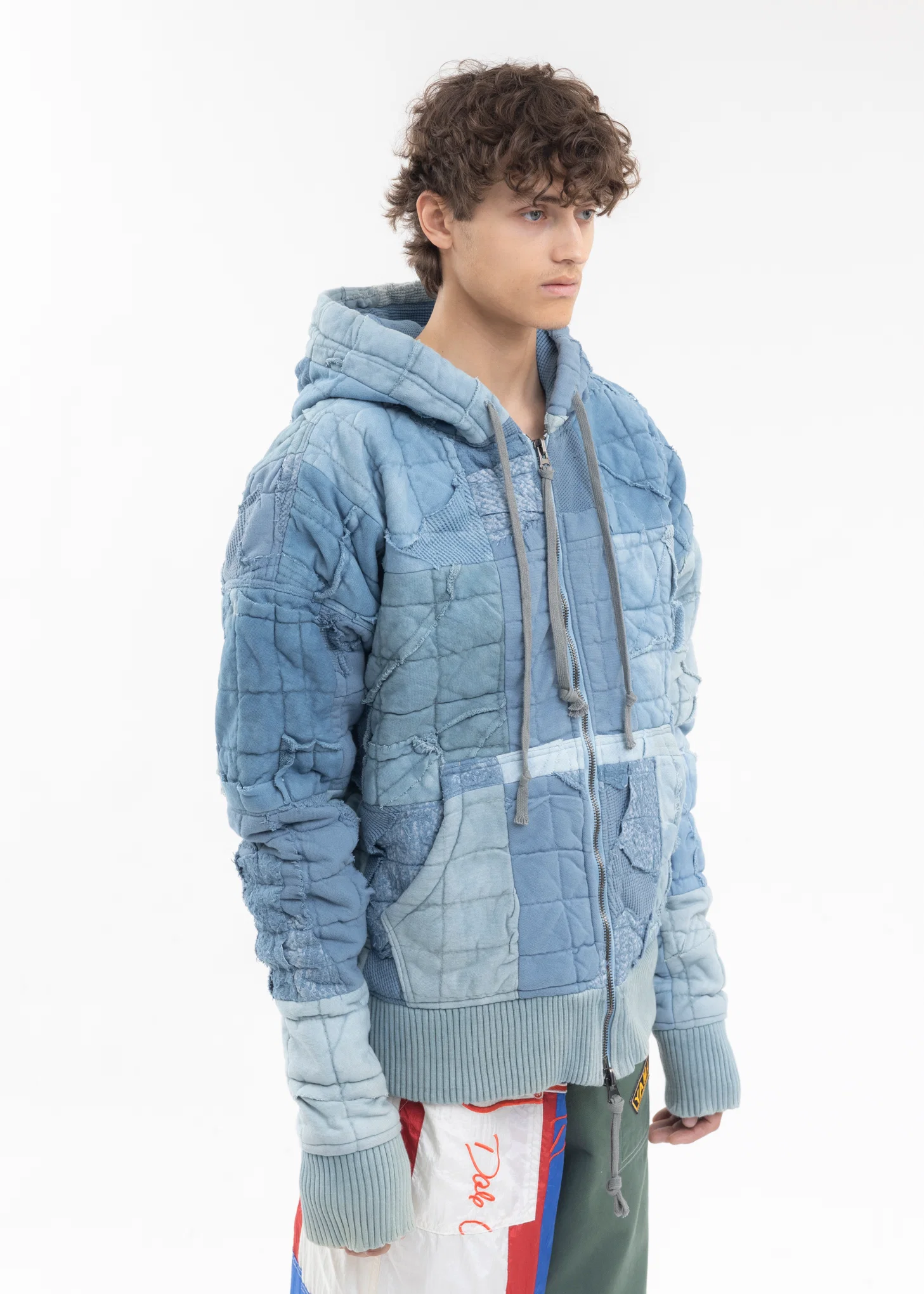 INDIGO STITCHWORK HOODIE - Image 5