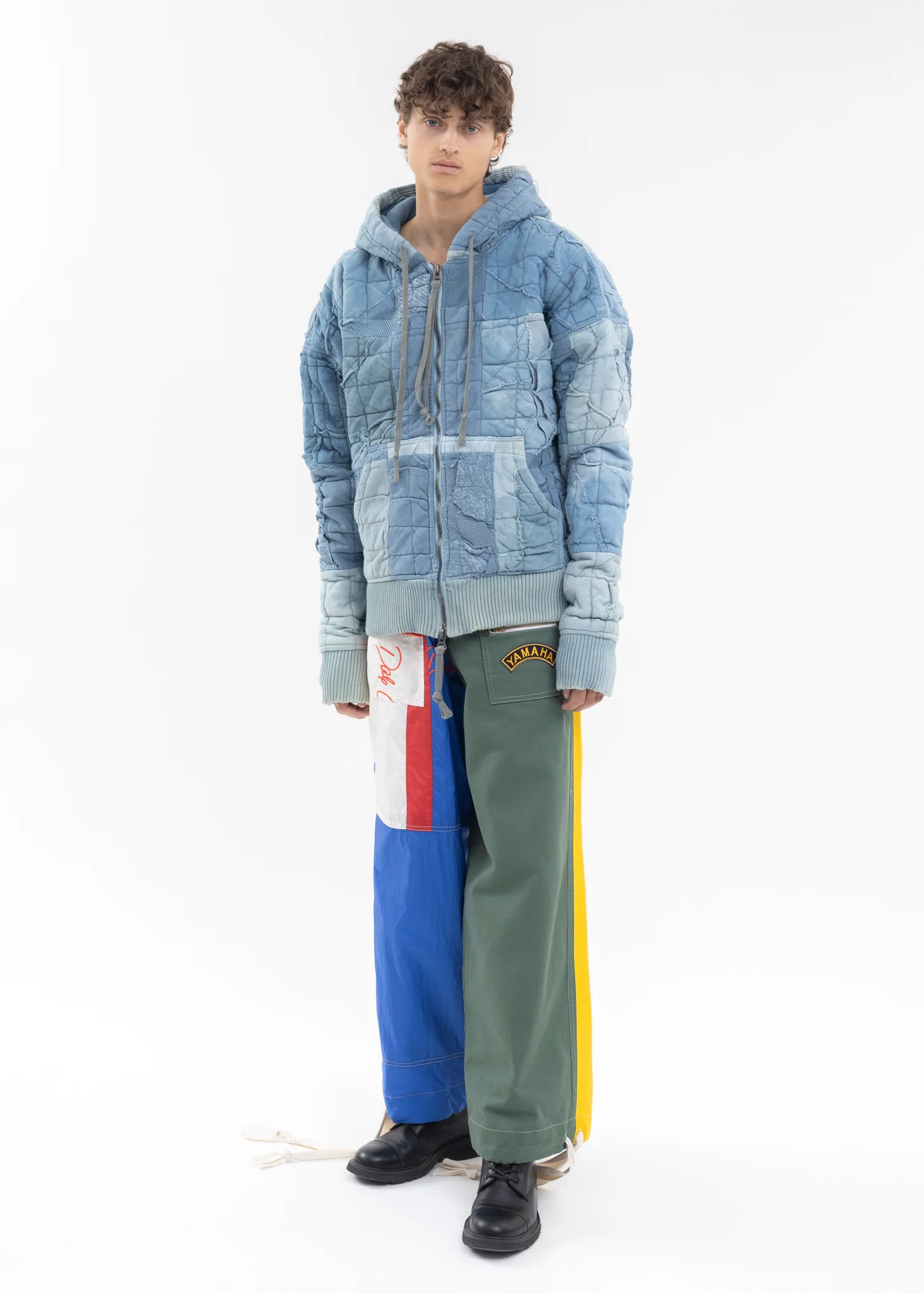 INDIGO STITCHWORK HOODIE - Image 8