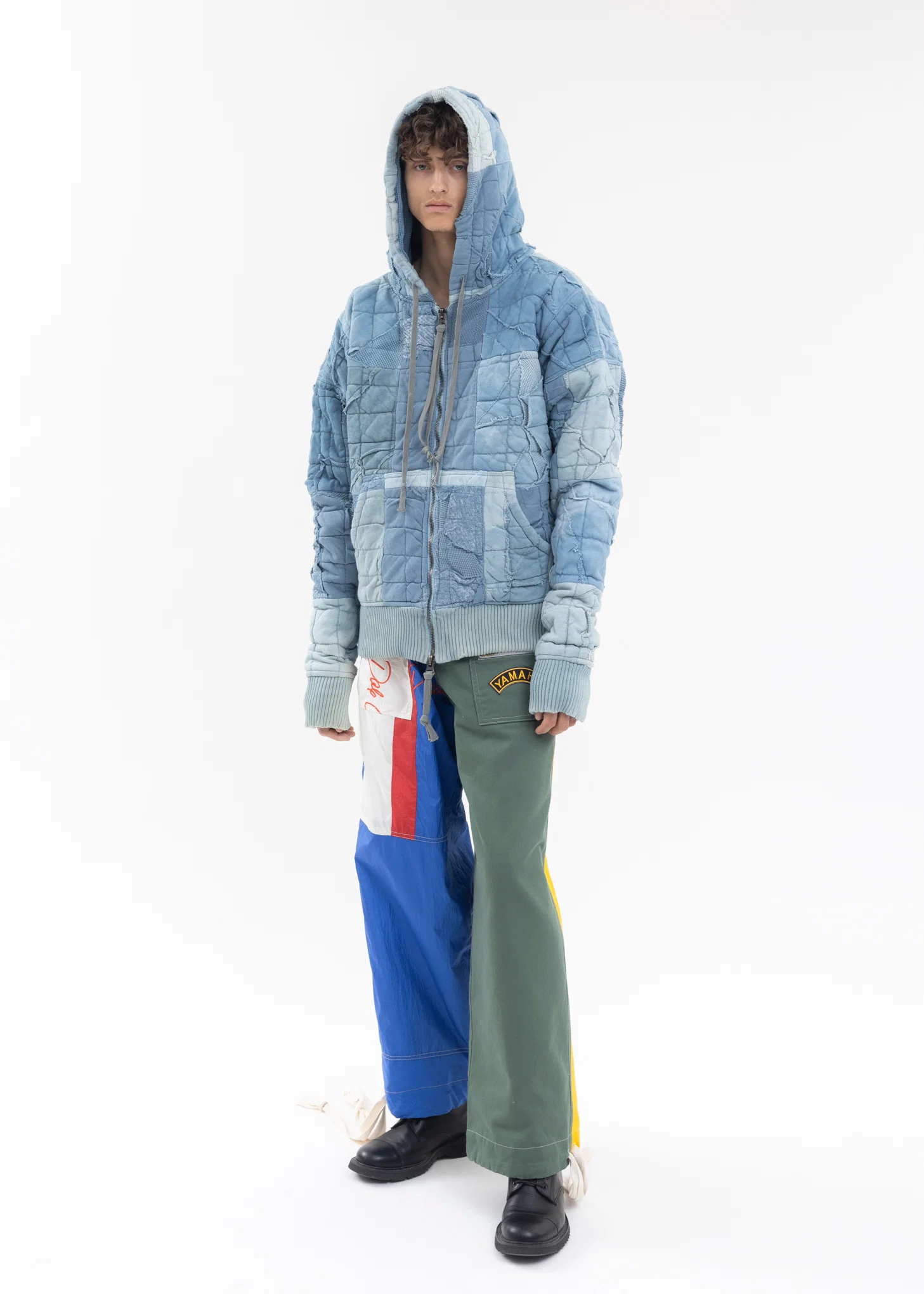 INDIGO STITCHWORK HOODIE - Image 9