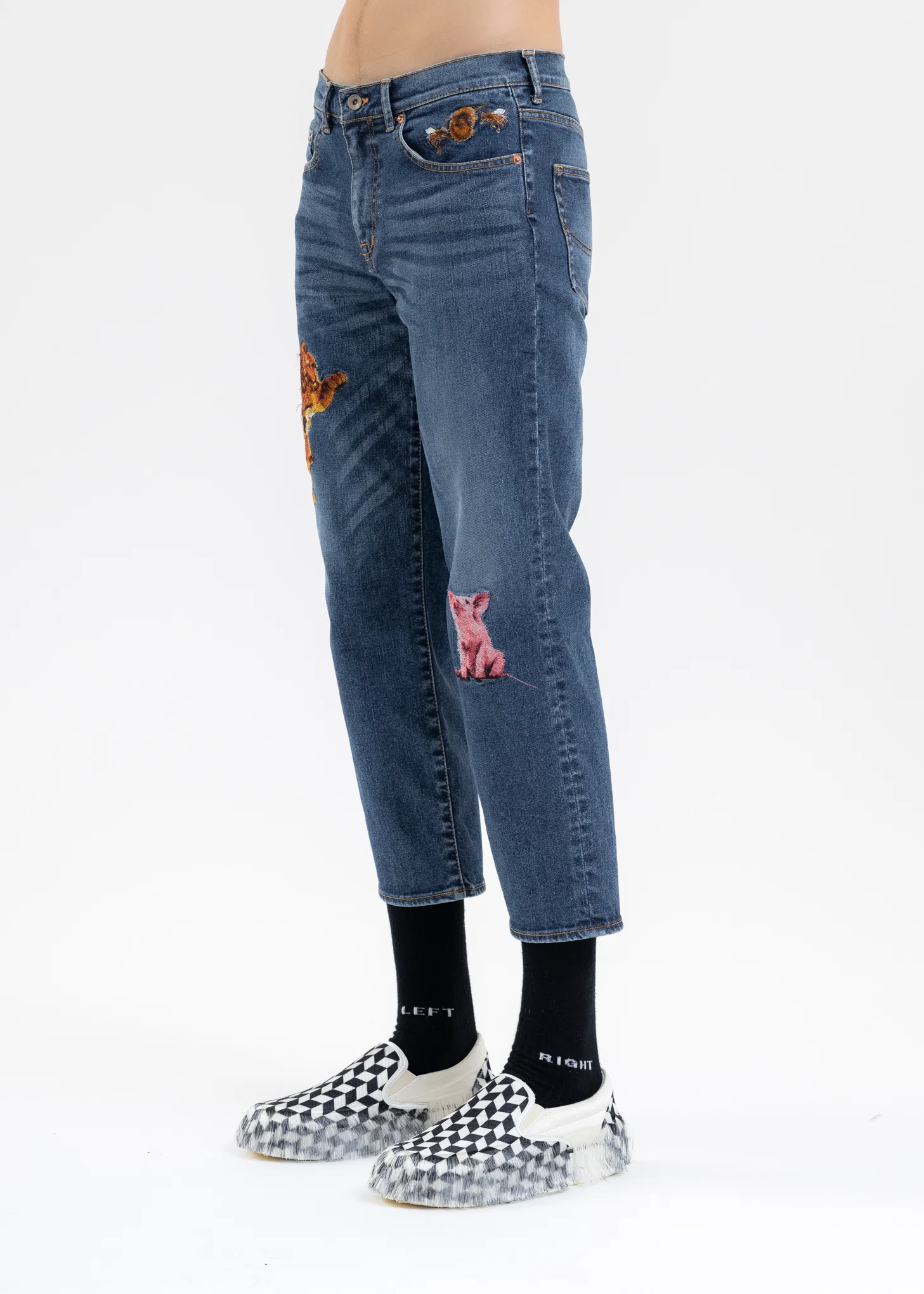 INDIGO SUPER STRETCH KIDS DENIM PANTS - Image 3