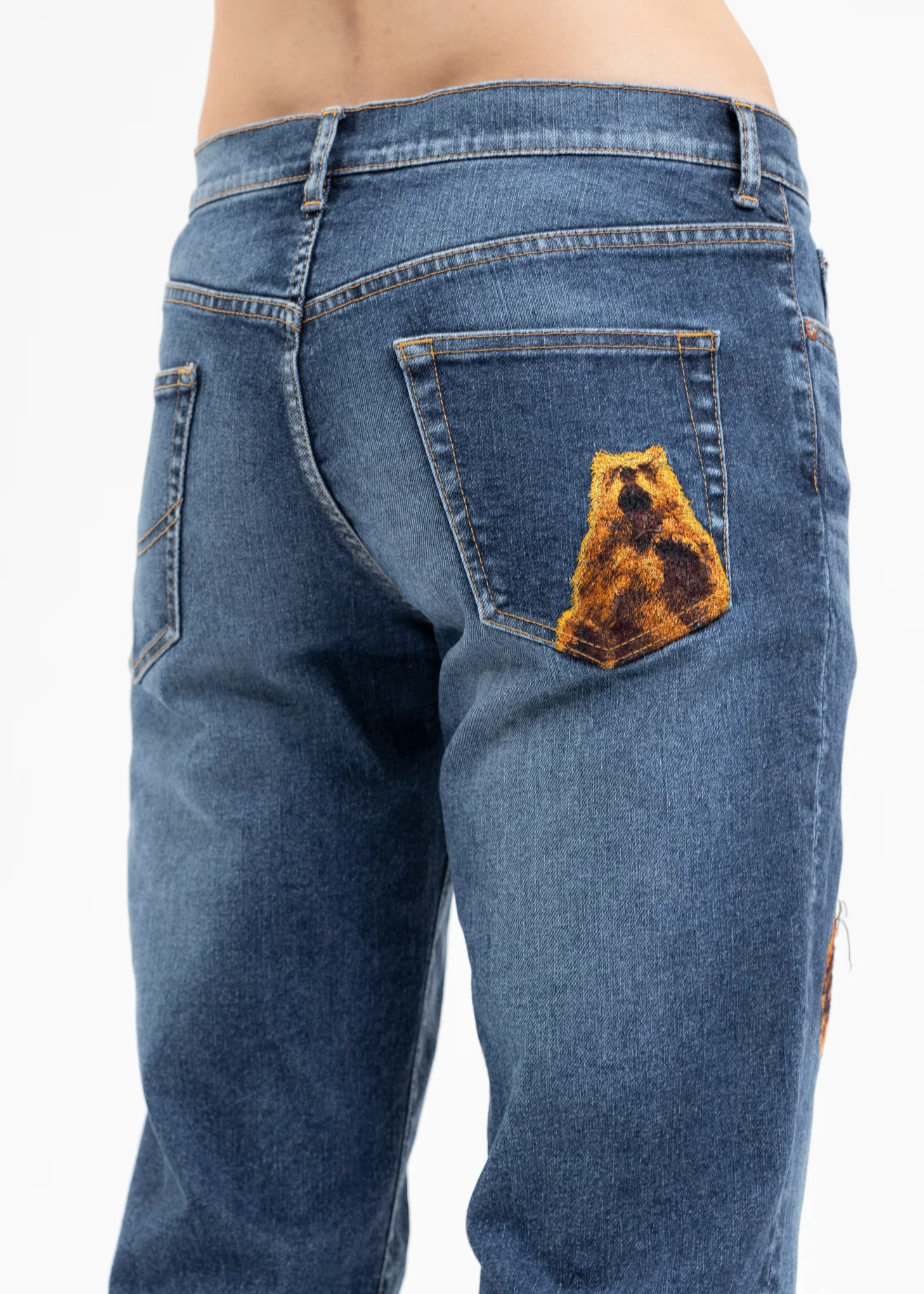 INDIGO SUPER STRETCH KIDS DENIM PANTS - Image 4