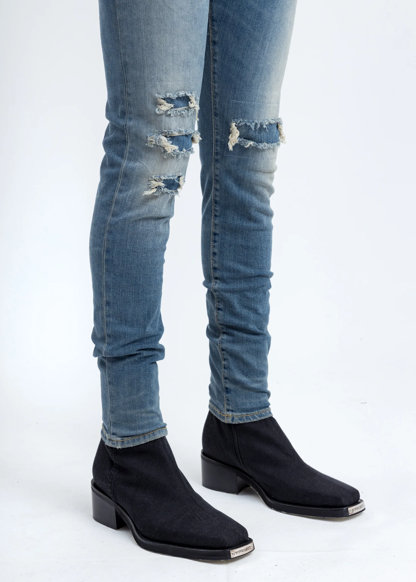 Indigo Underwork Denim Jeans - Image 2