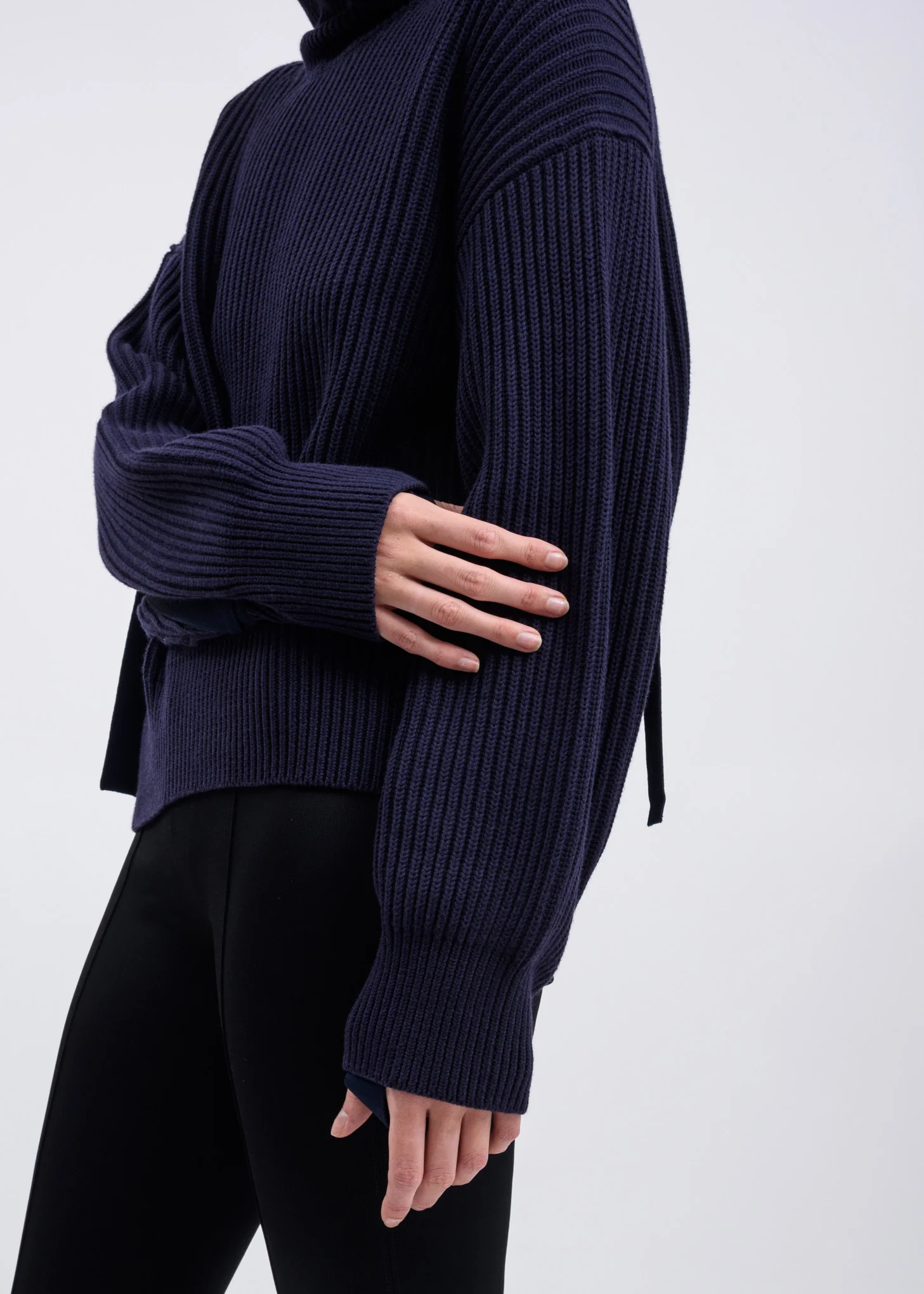 Ink Cotton Wool Turtle Neck Pull-Over - Image 2