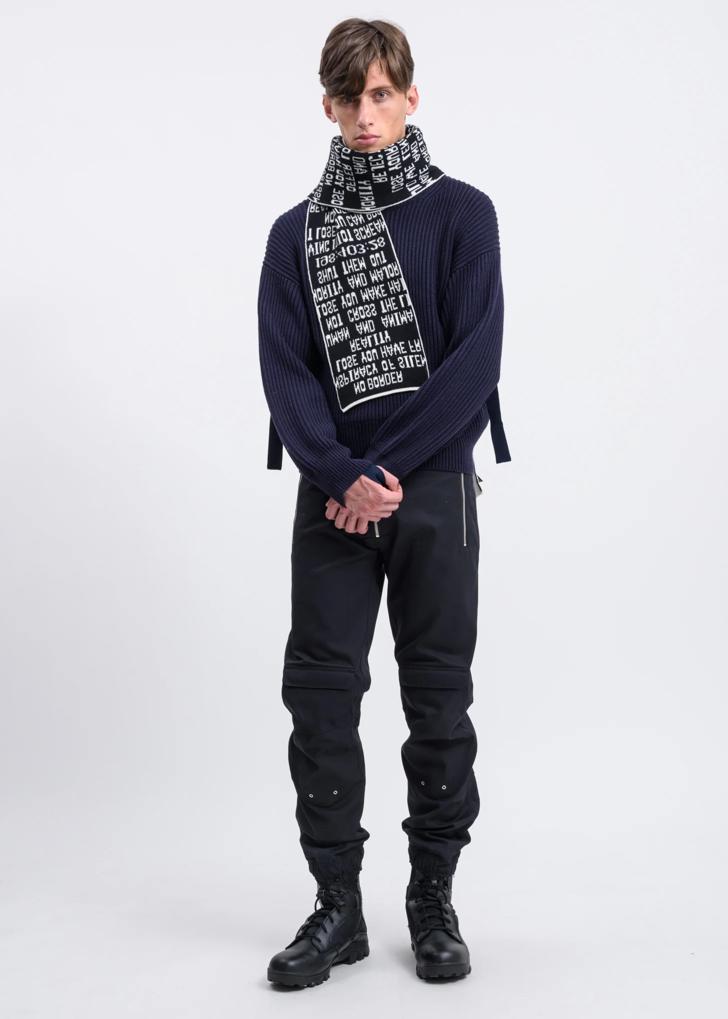 Ink Cotton Wool Turtle Neck Pull-Over - Image 4