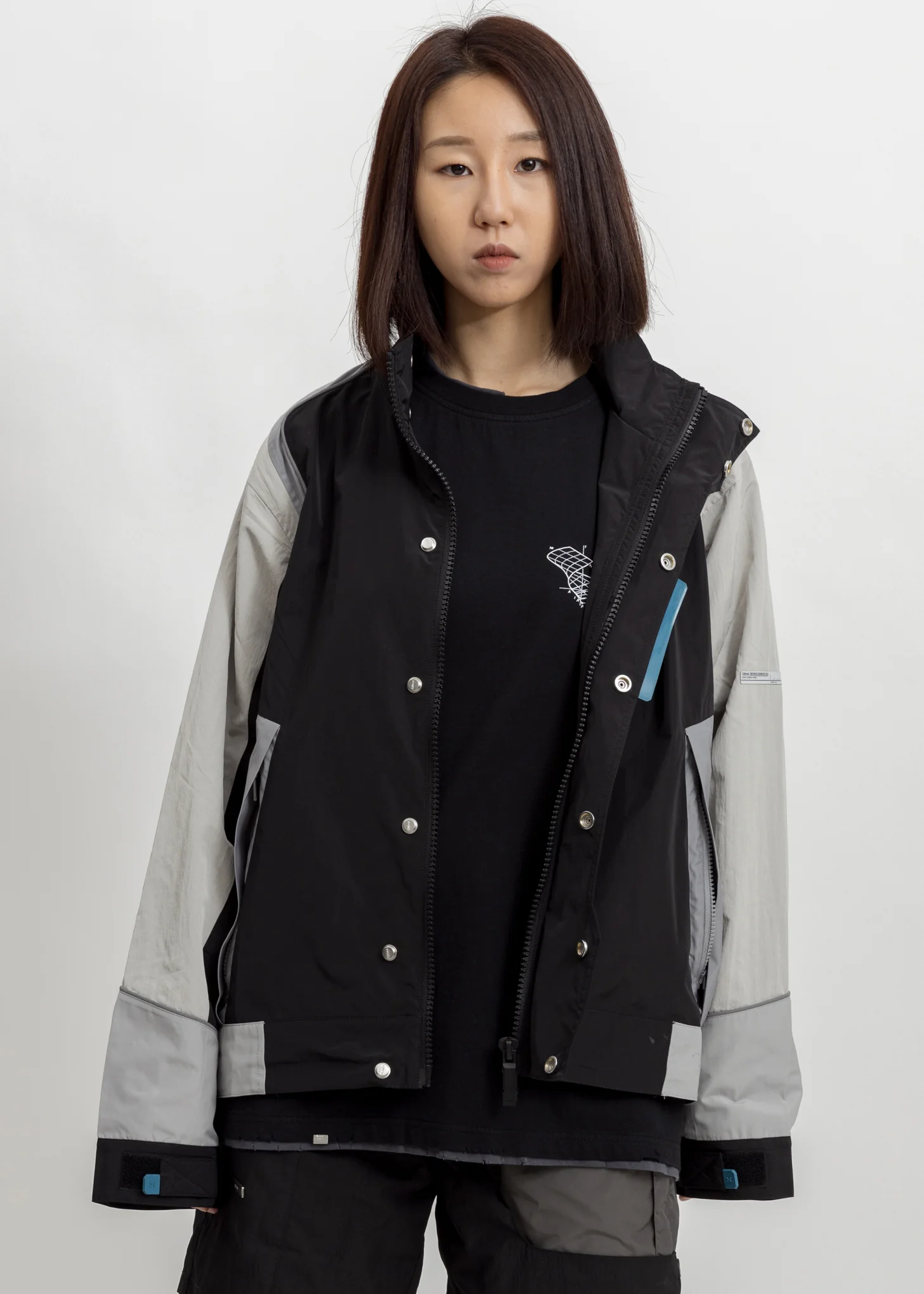 Interstellar Liaison Panelled Zip-Up Windbreaker - Image 4