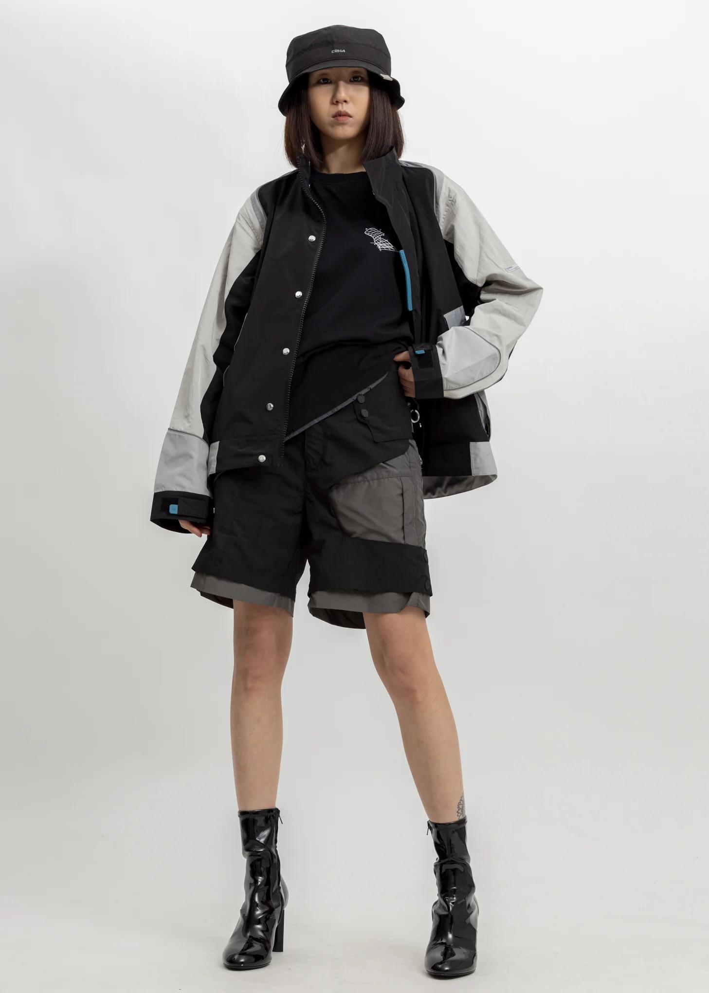 Interstellar Liaison Panelled Zip-Up Windbreaker - Image 5