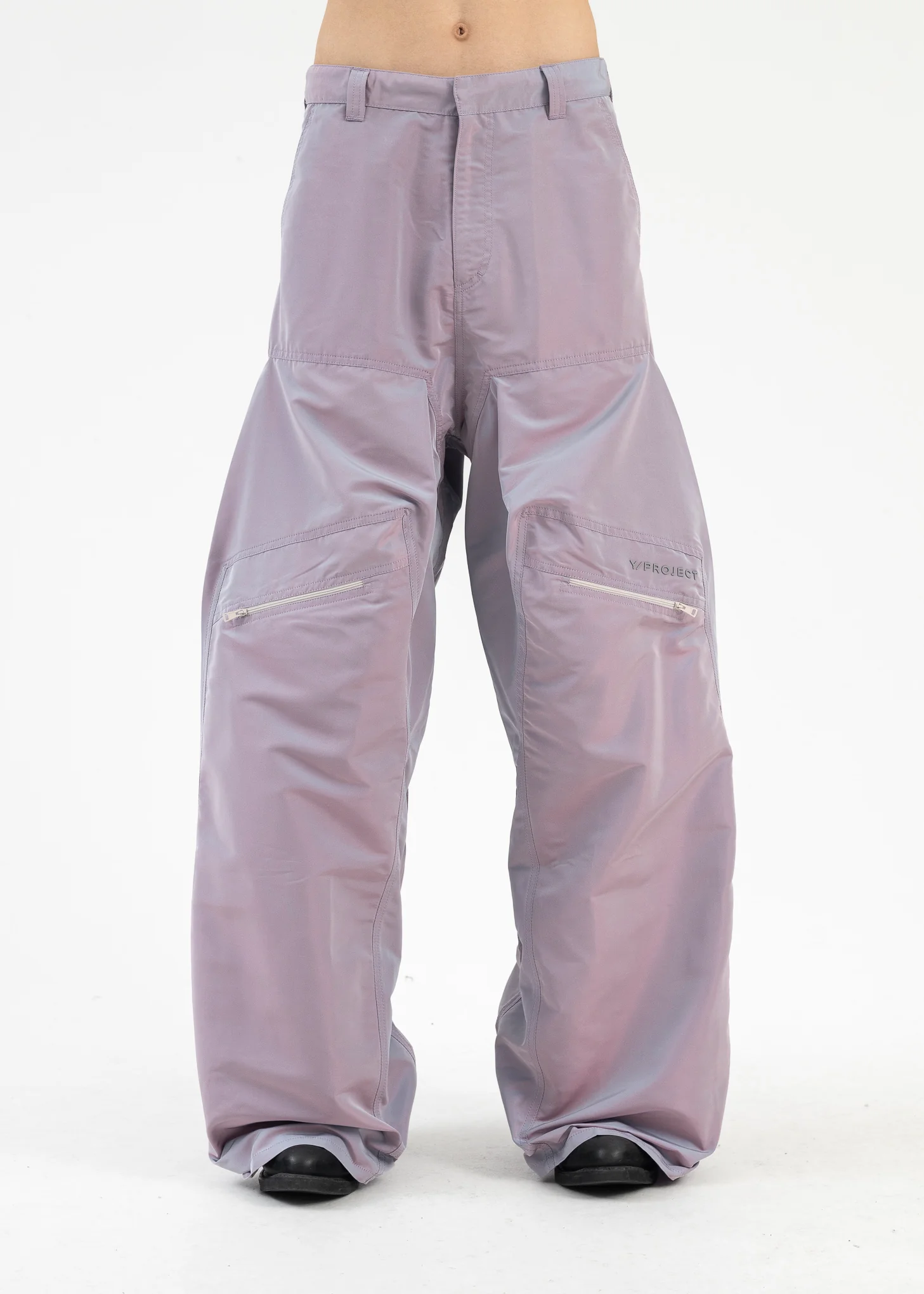 IRIDESCENT LILAC POP-UP PANTS