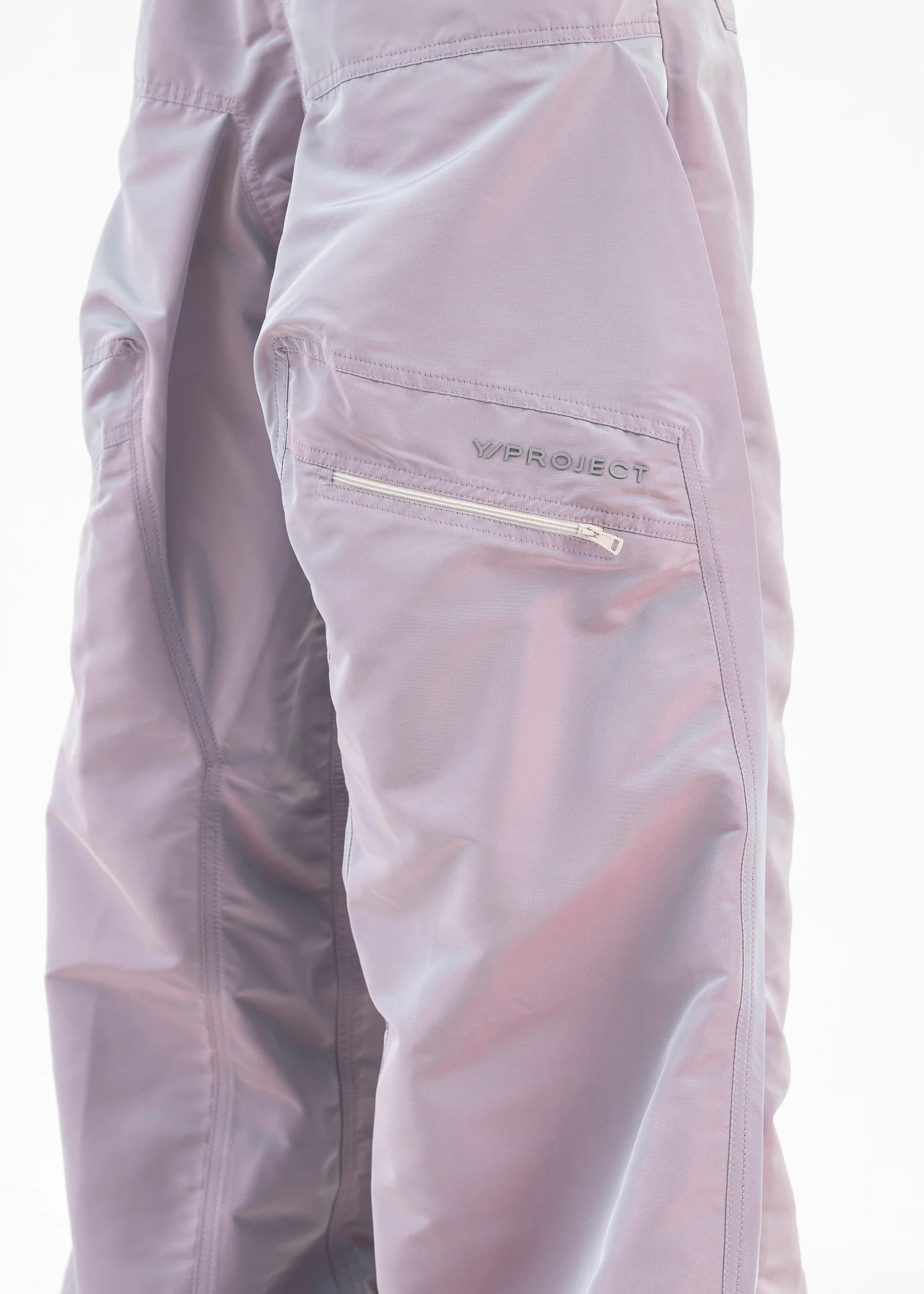 IRIDESCENT LILAC POP-UP PANTS - Image 4