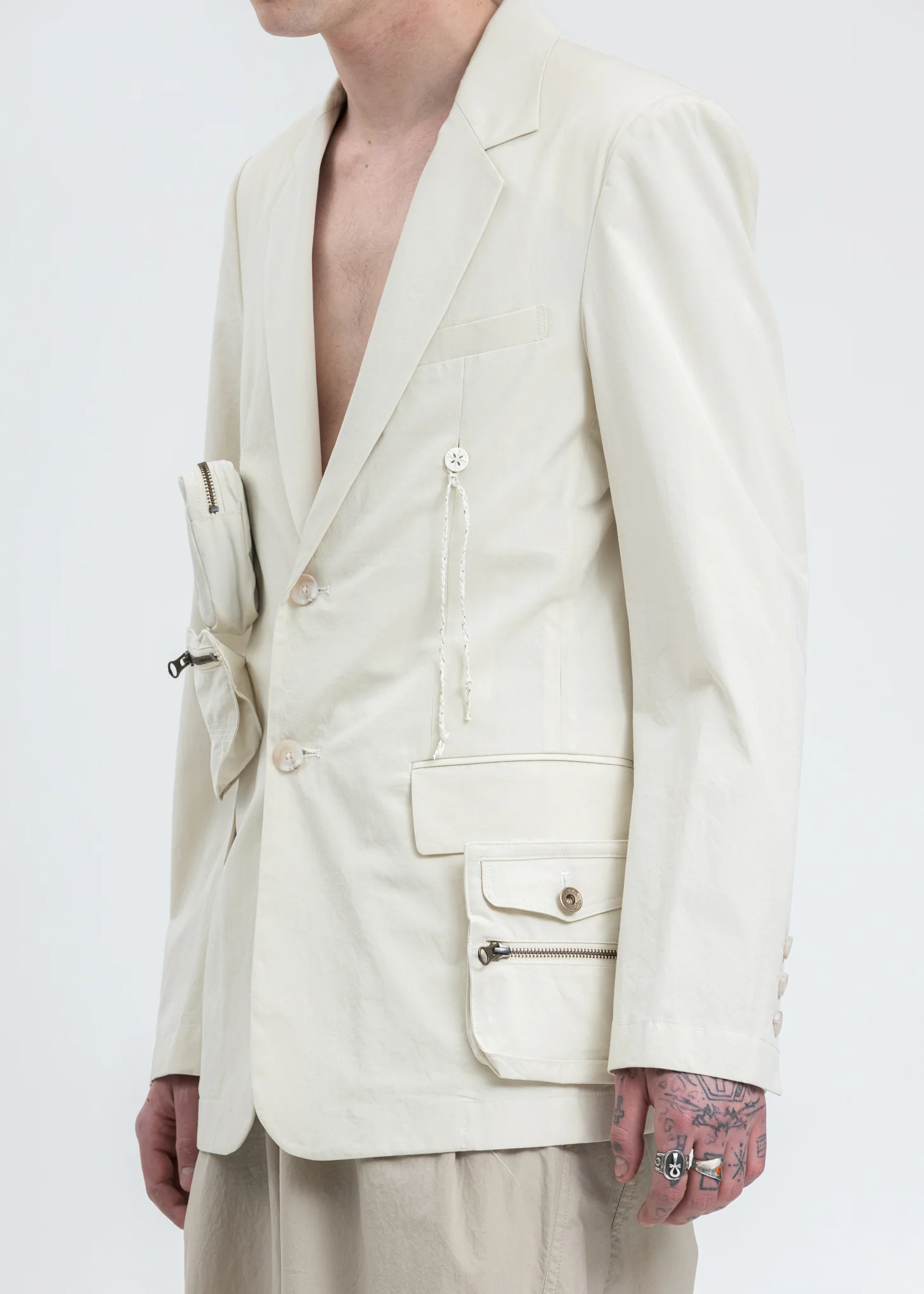 Ivory Detachable Jacket - Image 6