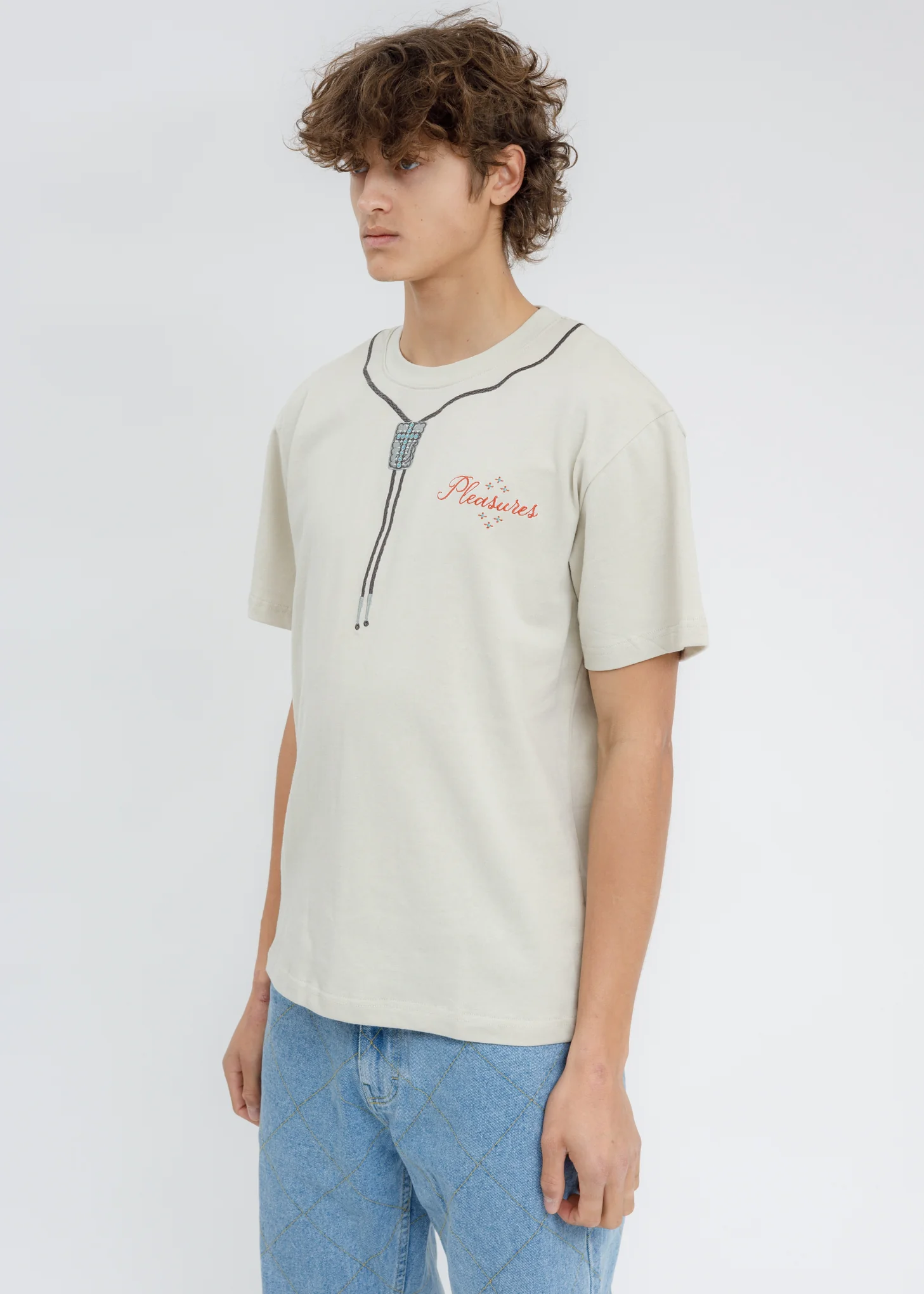 Ivory Bolo Heavyweight T-Shirt - Image 3