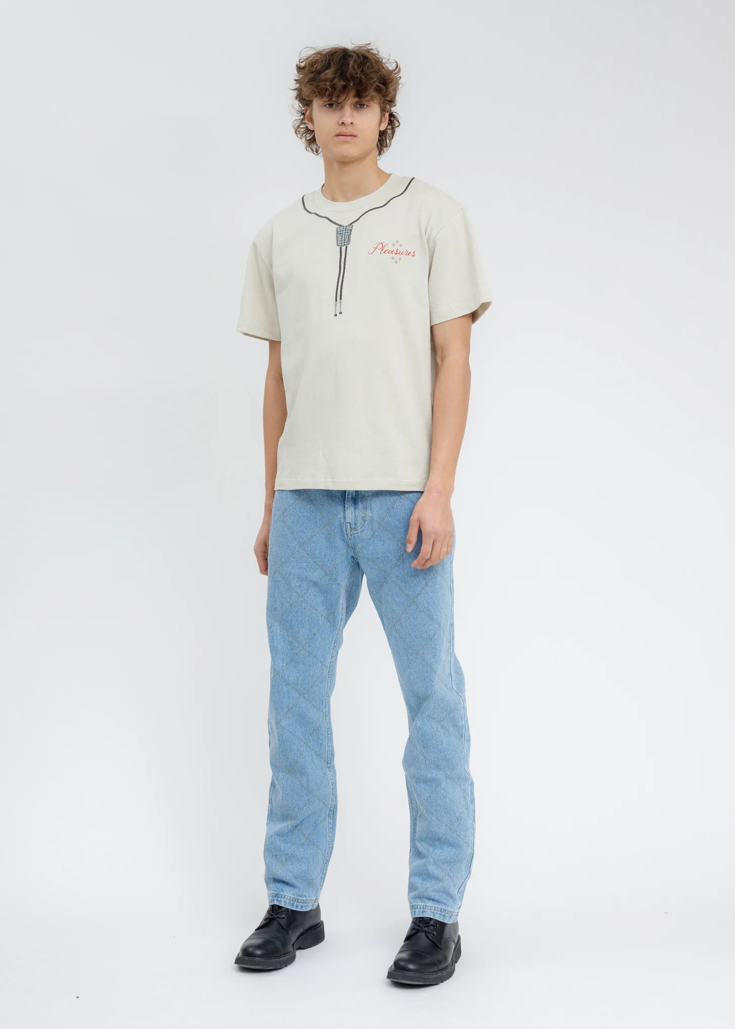 Ivory Bolo Heavyweight T-Shirt - Image 6