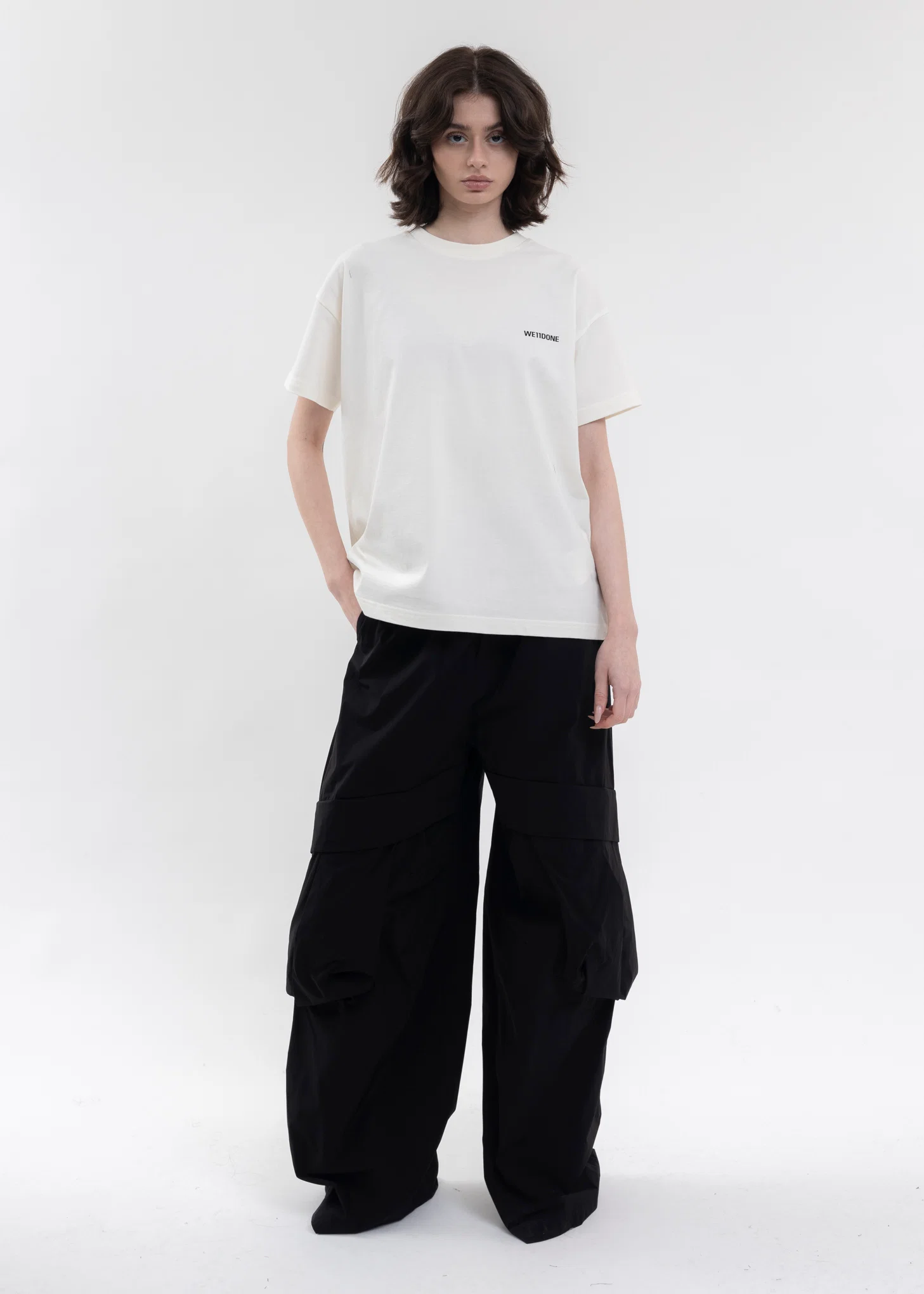 IVORY COTTON MINI LOGO T-SHIRT - Image 5