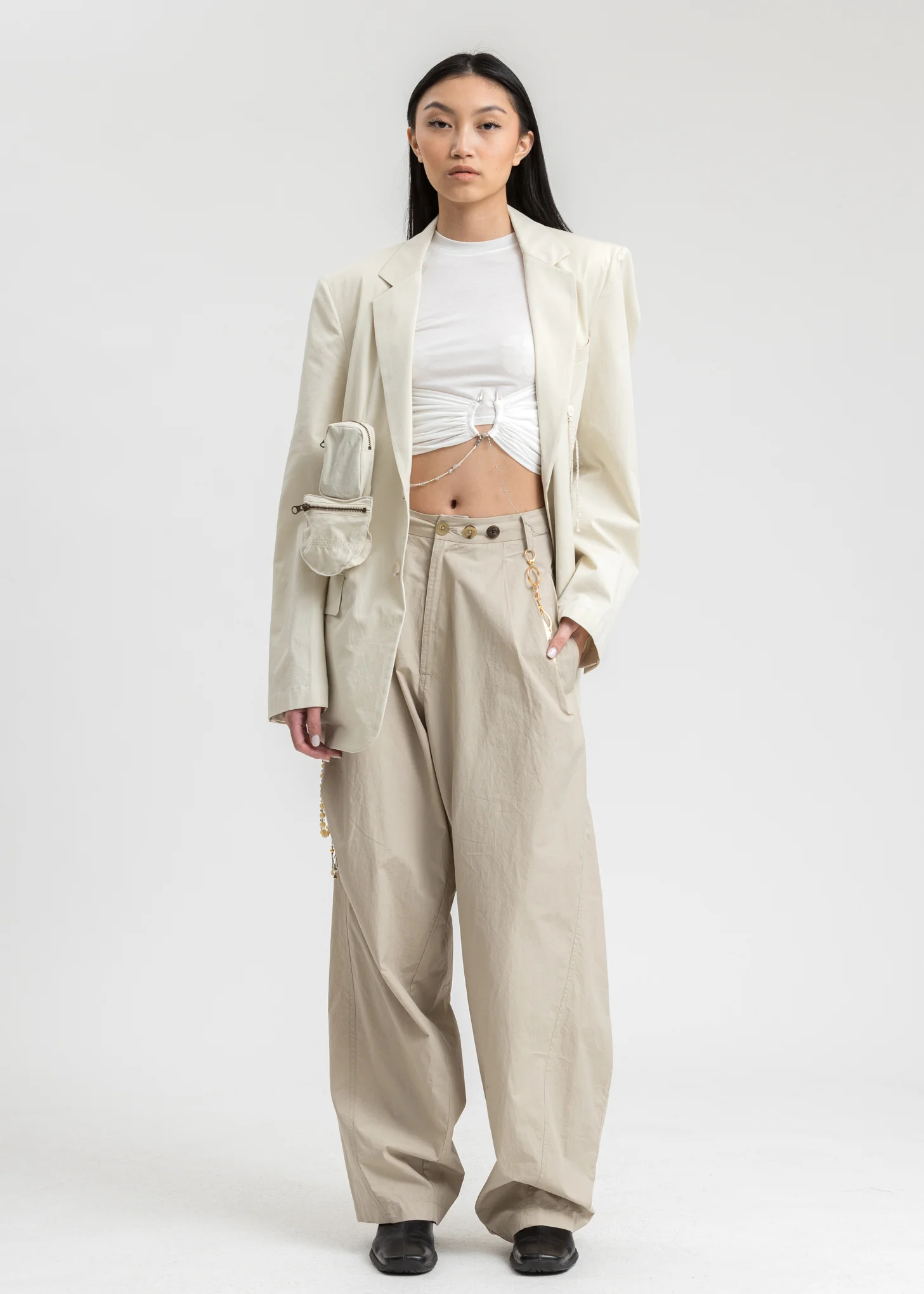 Ivory Detachable Jacket - Image 6