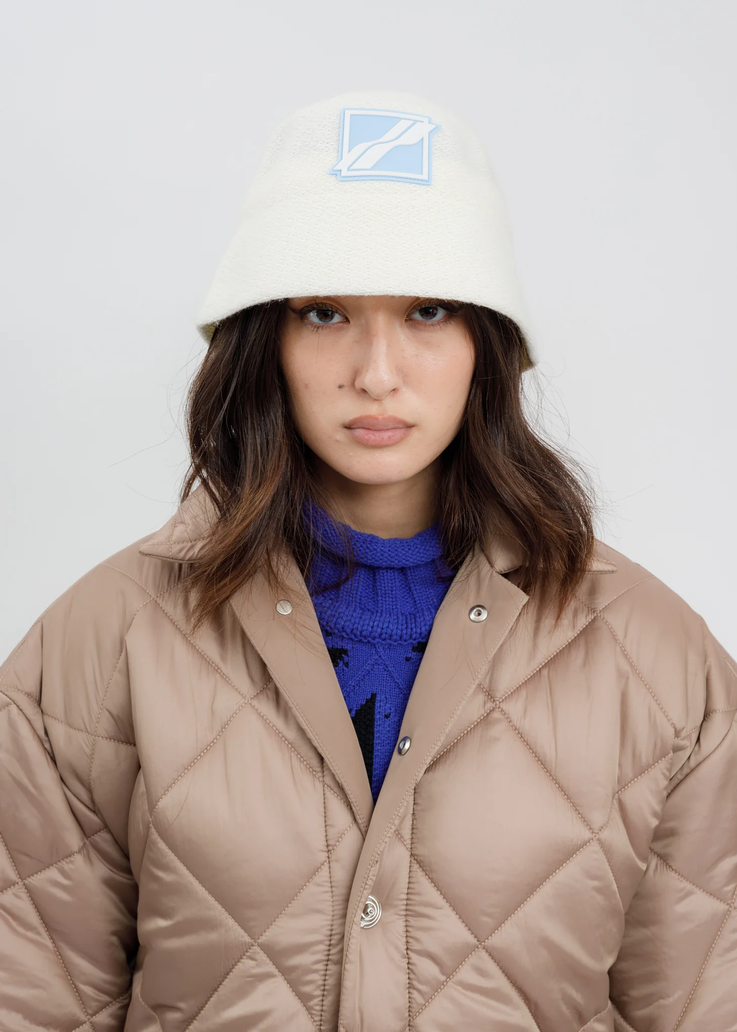 Ivory Knit Bucker Hat - Image 2