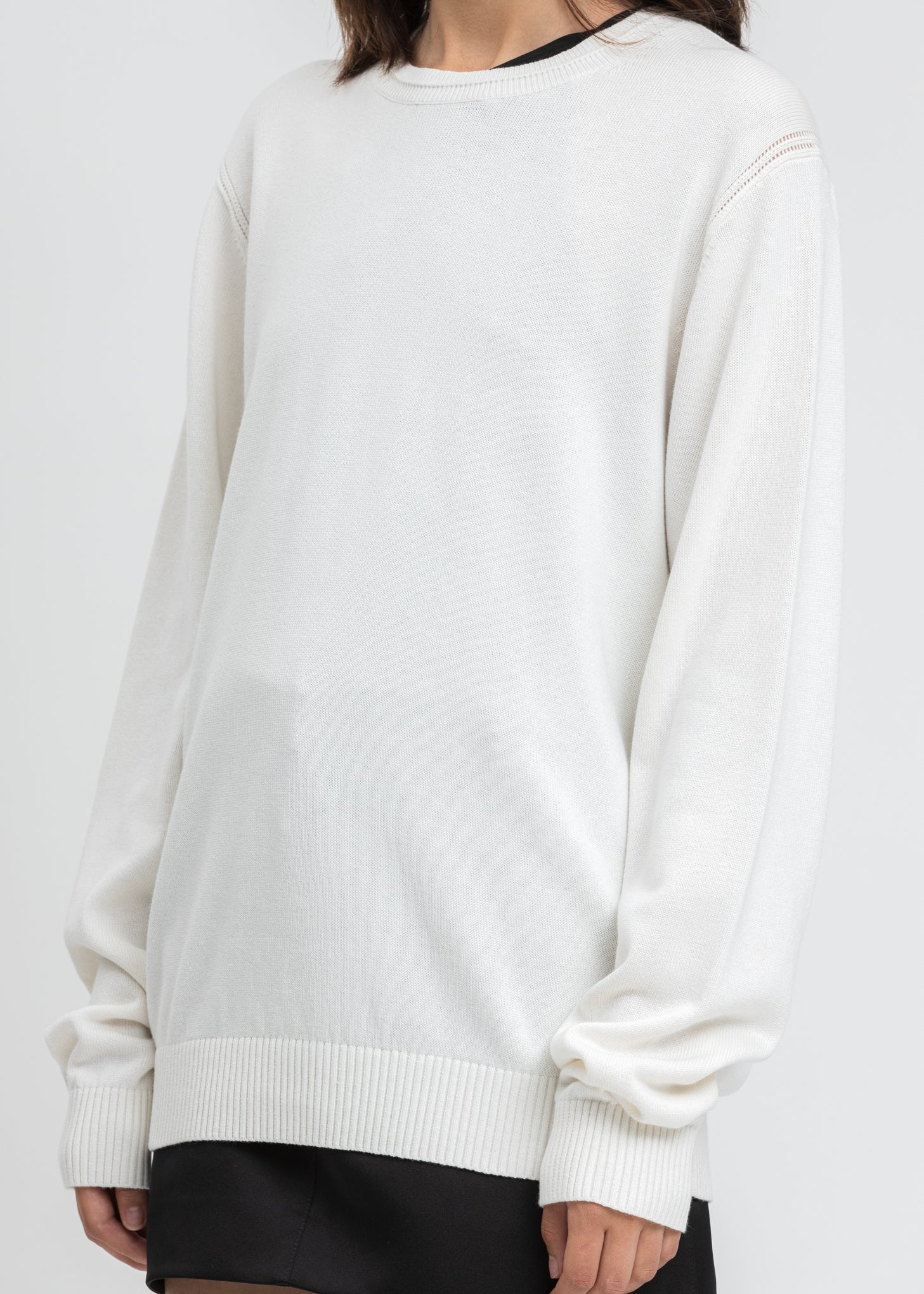 Ivory Logo Cashmere Blend Knit - Image 5