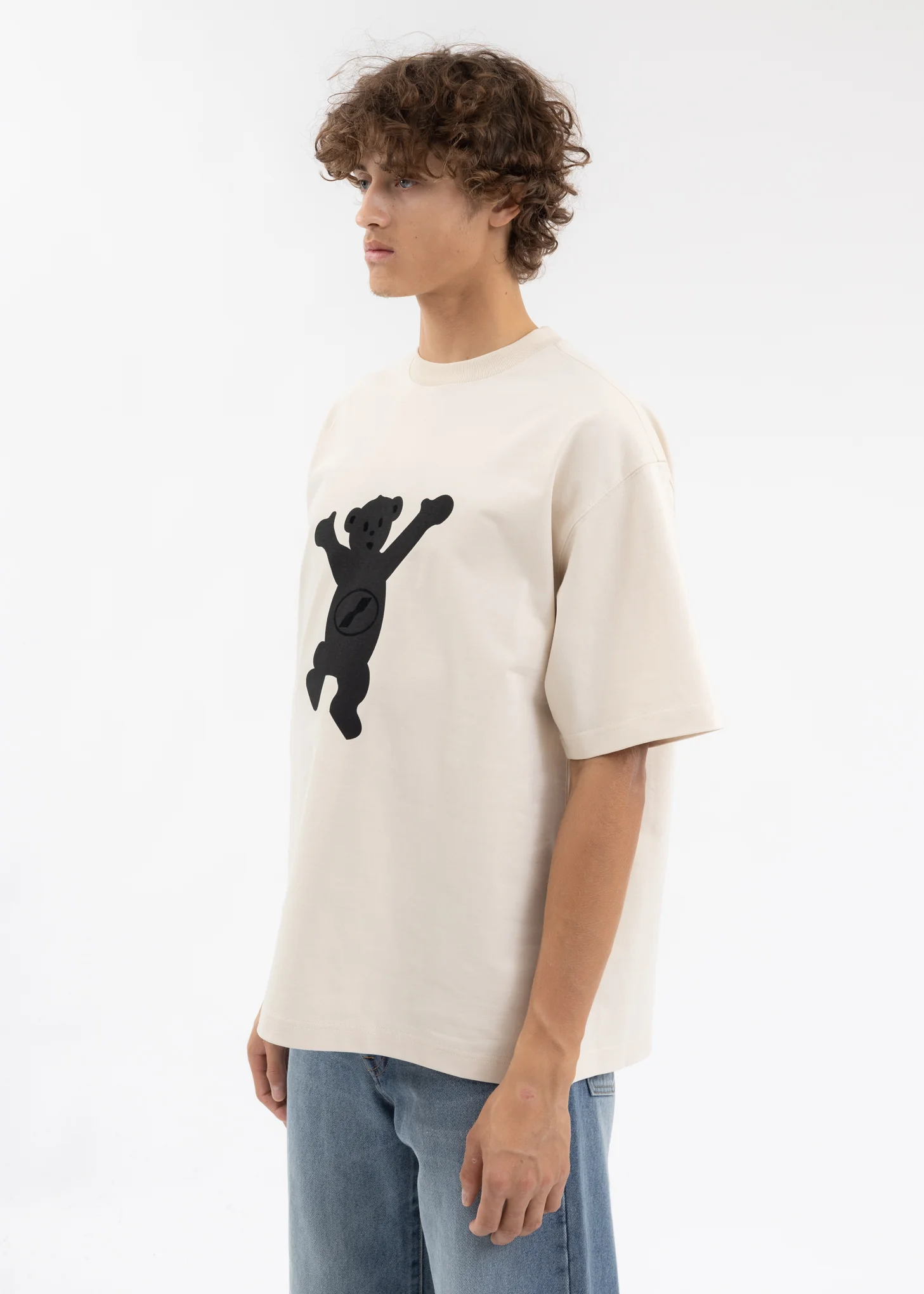 IVORY LOGO TEDDY T-SHIRT - Image 3