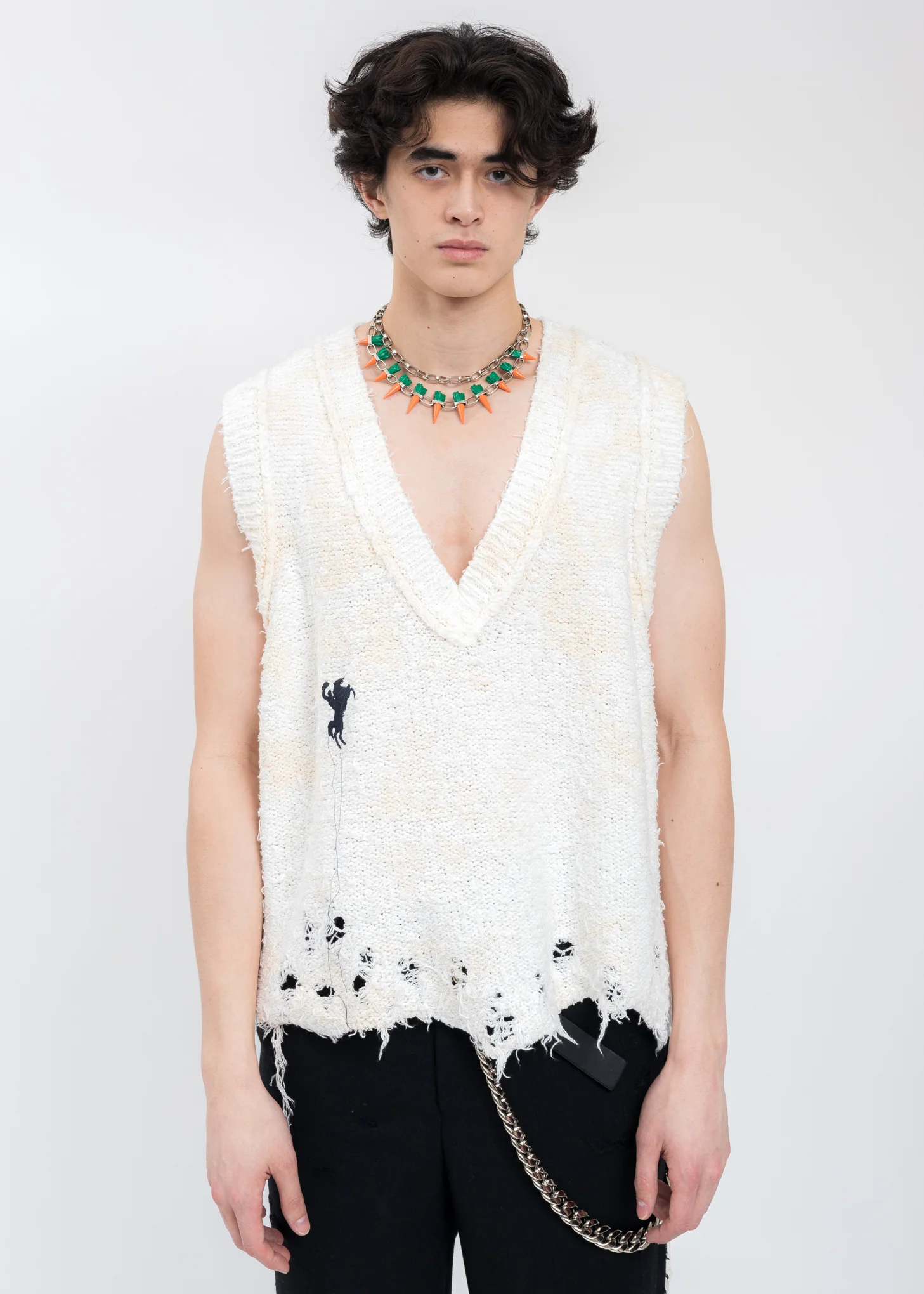 Ivory RECYCLE COTTON BLEACHED Vest