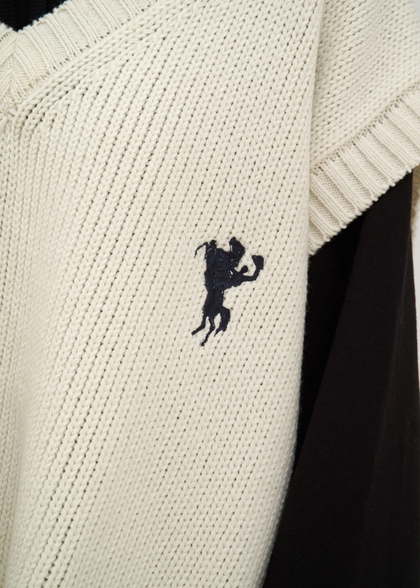 Ivory Oversized Broken Vest - Image 5