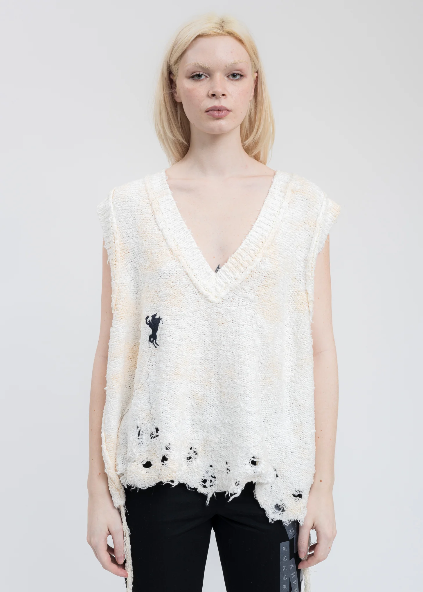 Ivory RECYCLE COTTON BLEACHED Vest