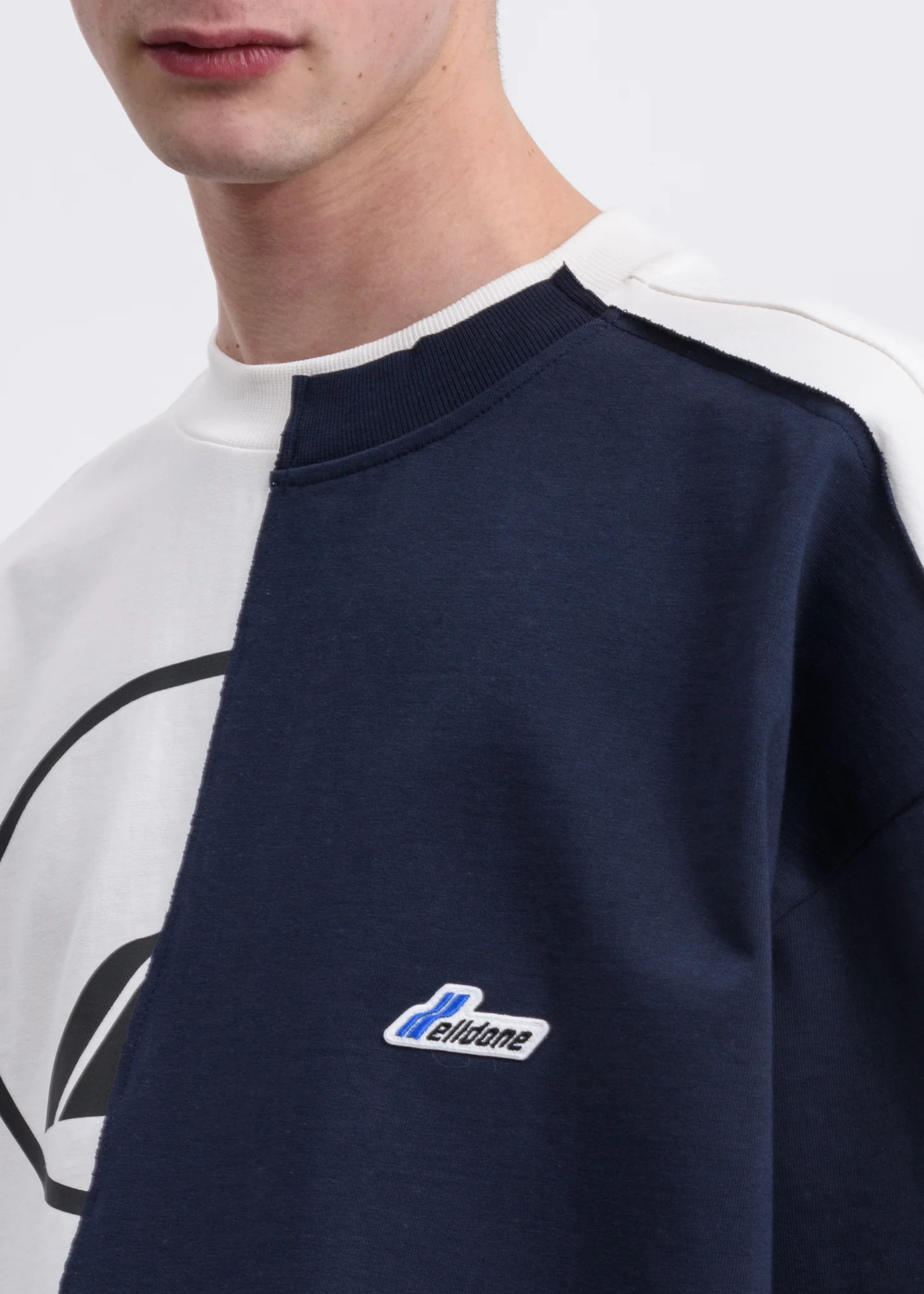 Ivory Remake Reflective Half Logo T-Shirt - Image 4