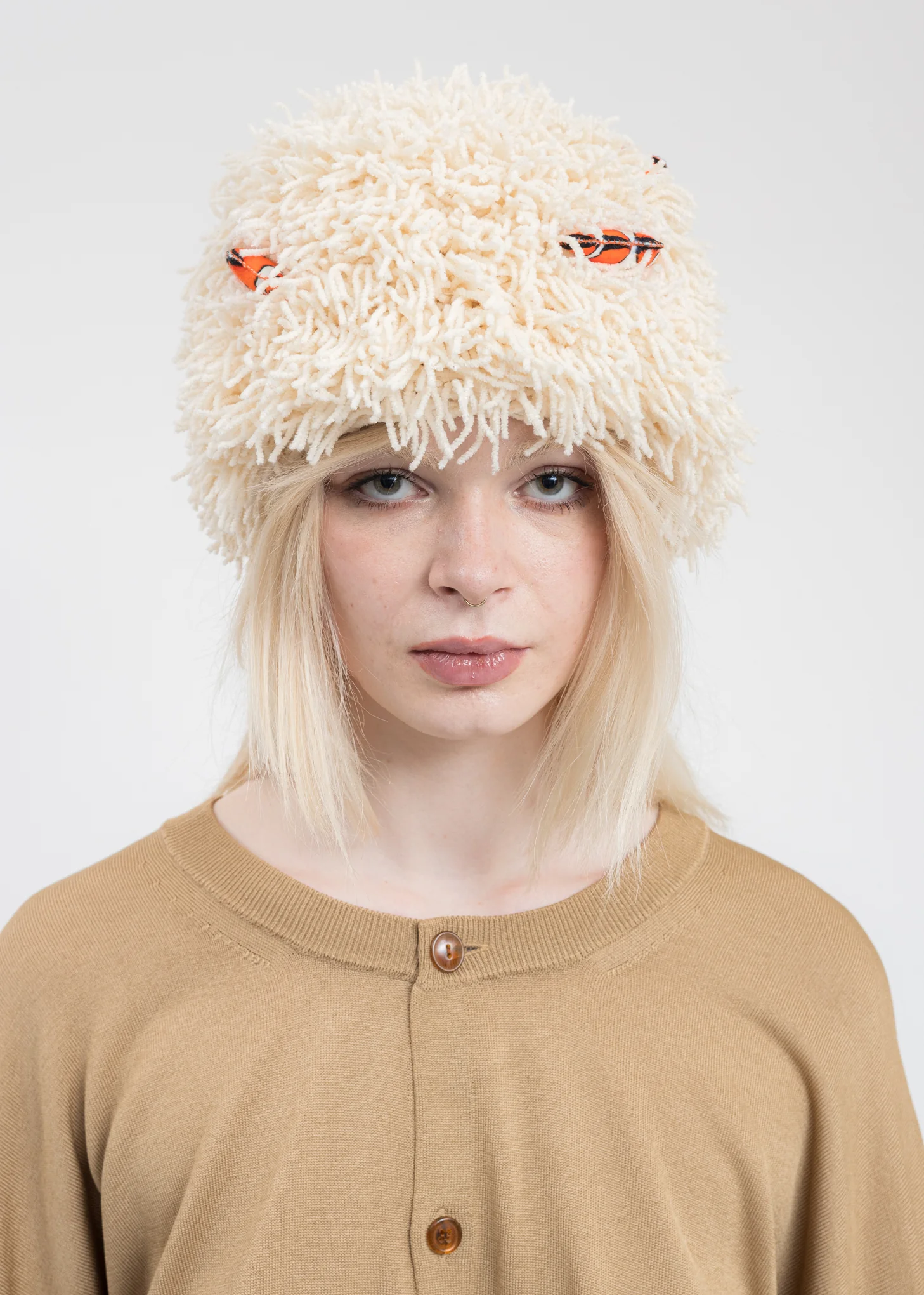 Ivory SEA ANEMONE Beanie - Image 3