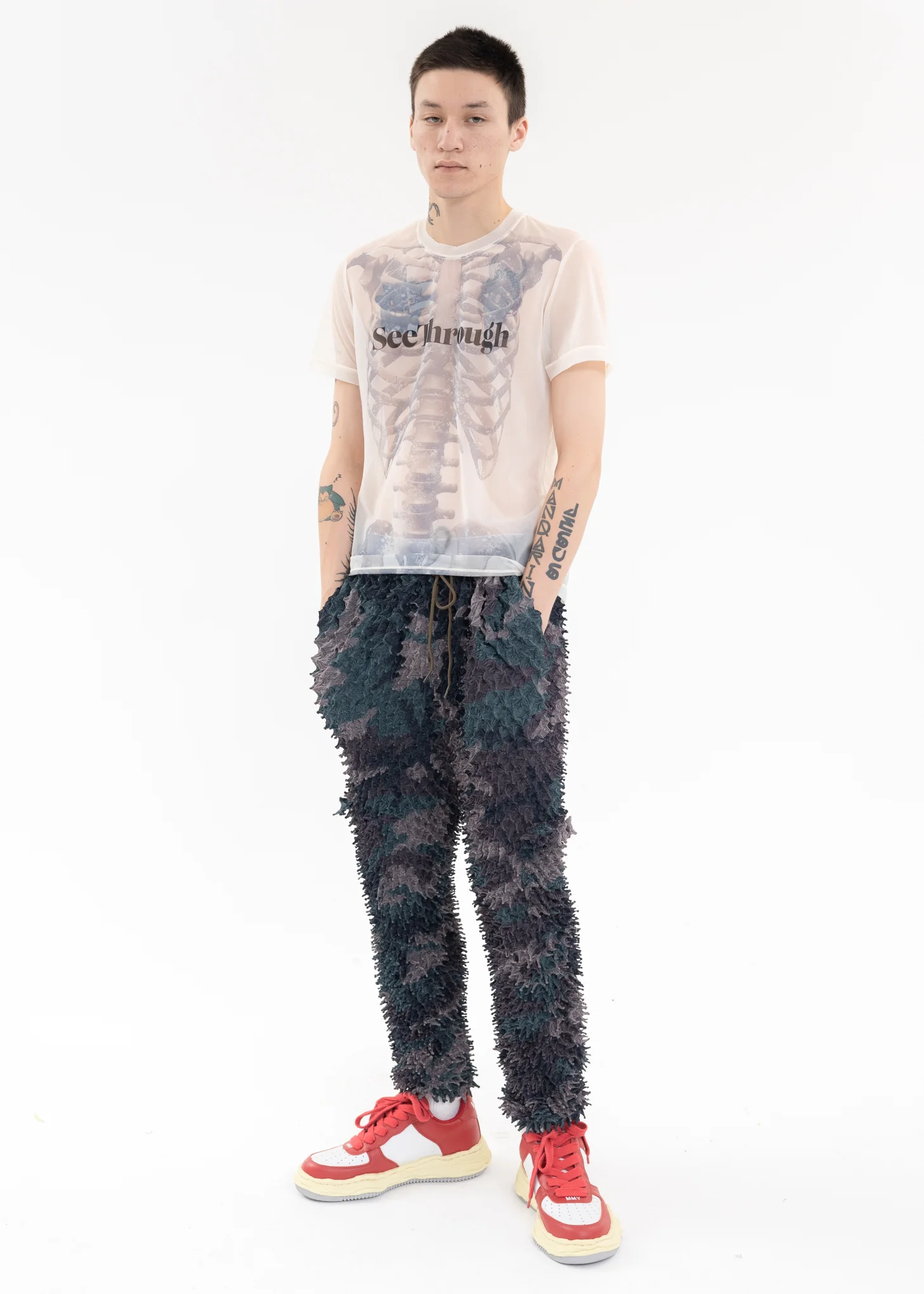 Ivory SEE-THROUGH PRINT T-SHIRT - Image 5