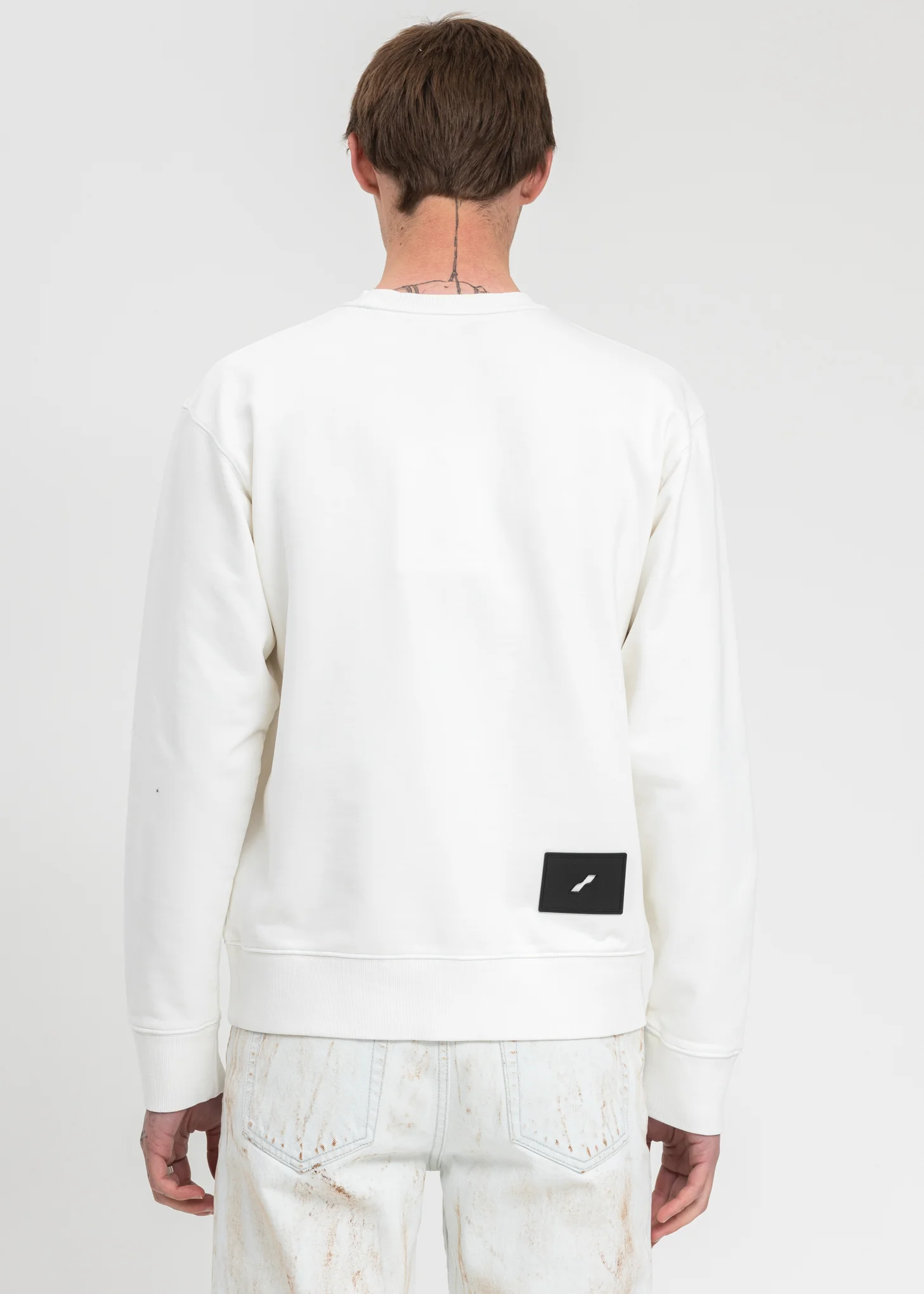Ivory Slim Logo Sweater - Image 3