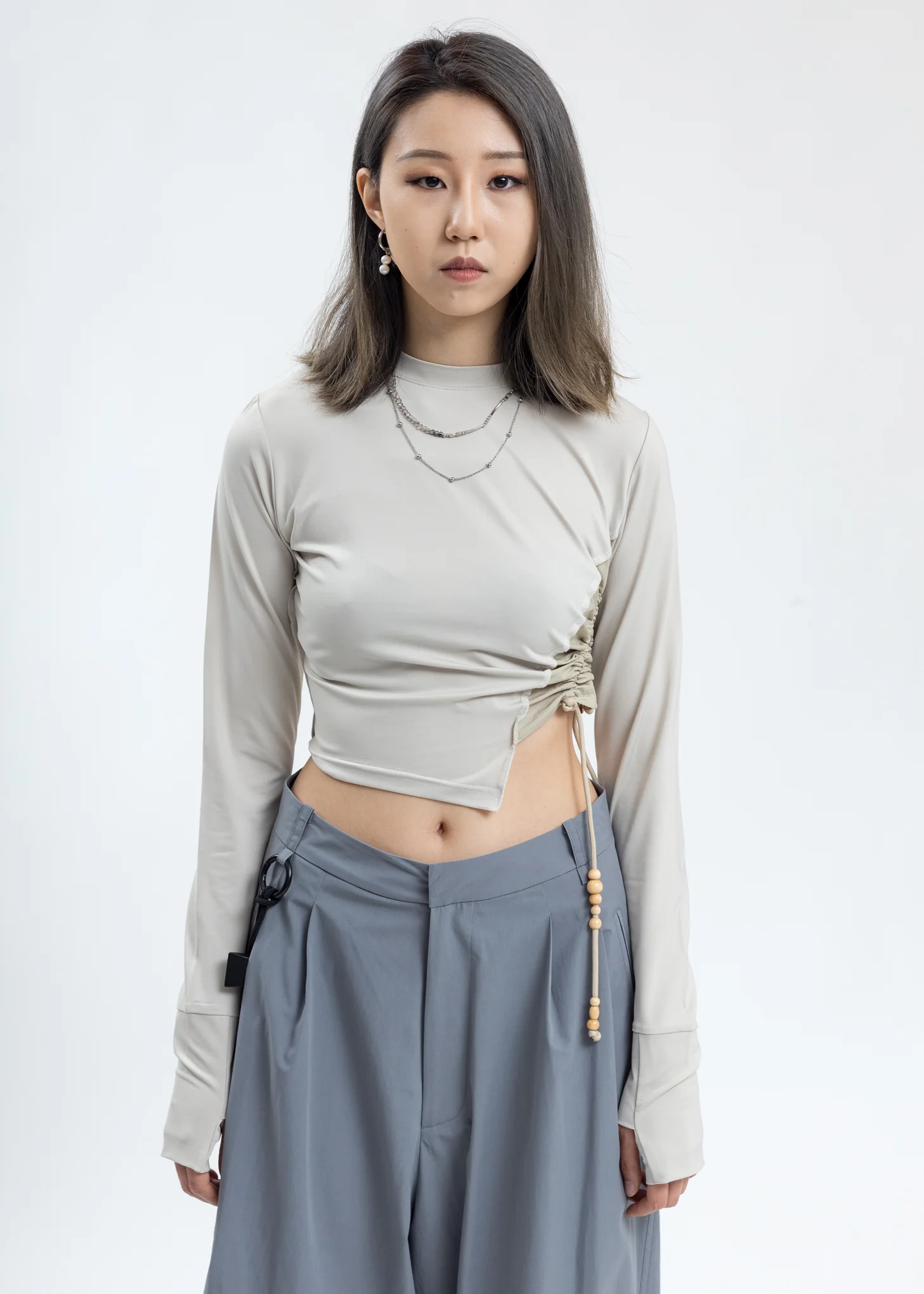 Ivory Twisted Long Sleeve