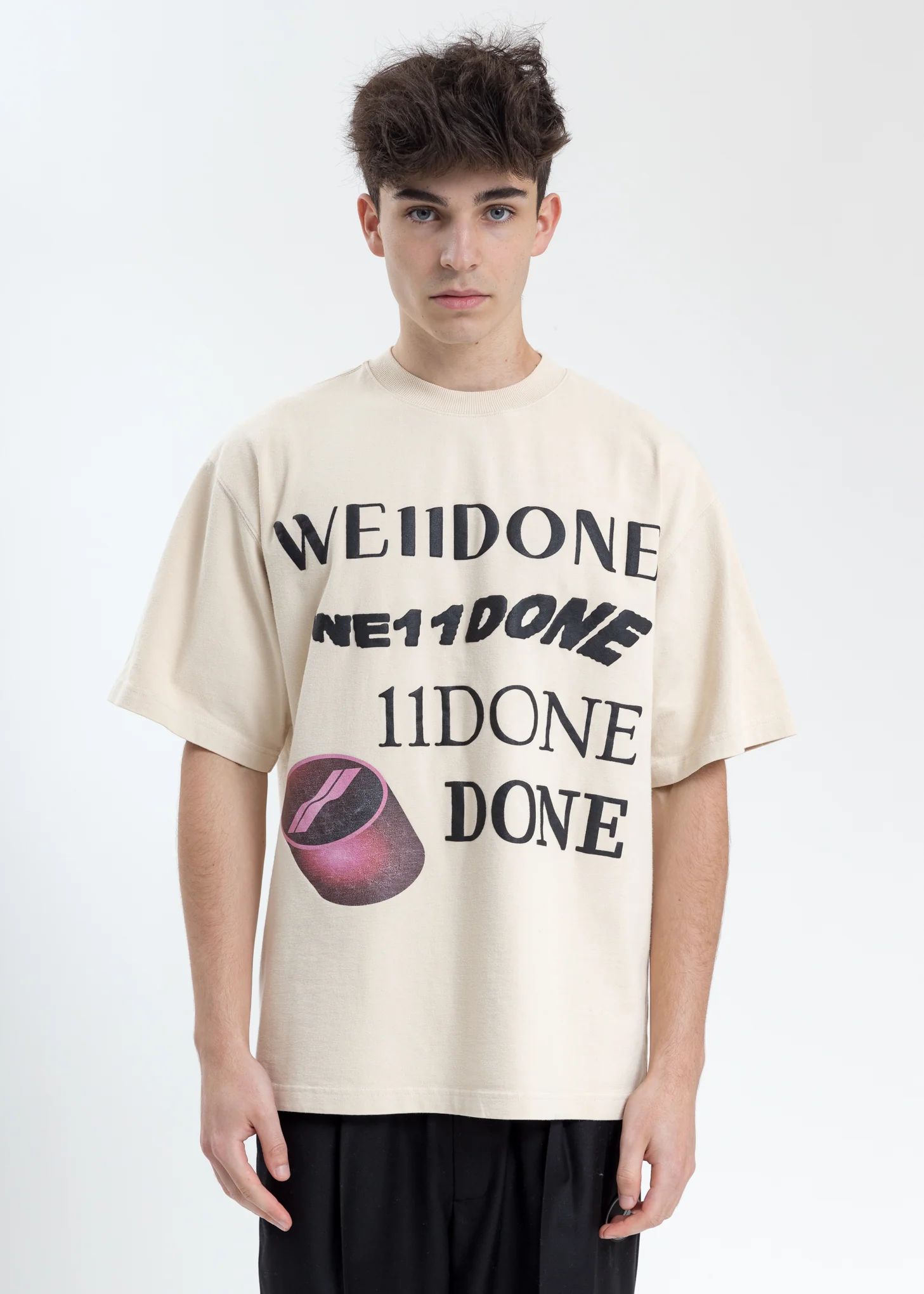 Ivory Washed Logo T-Shirt