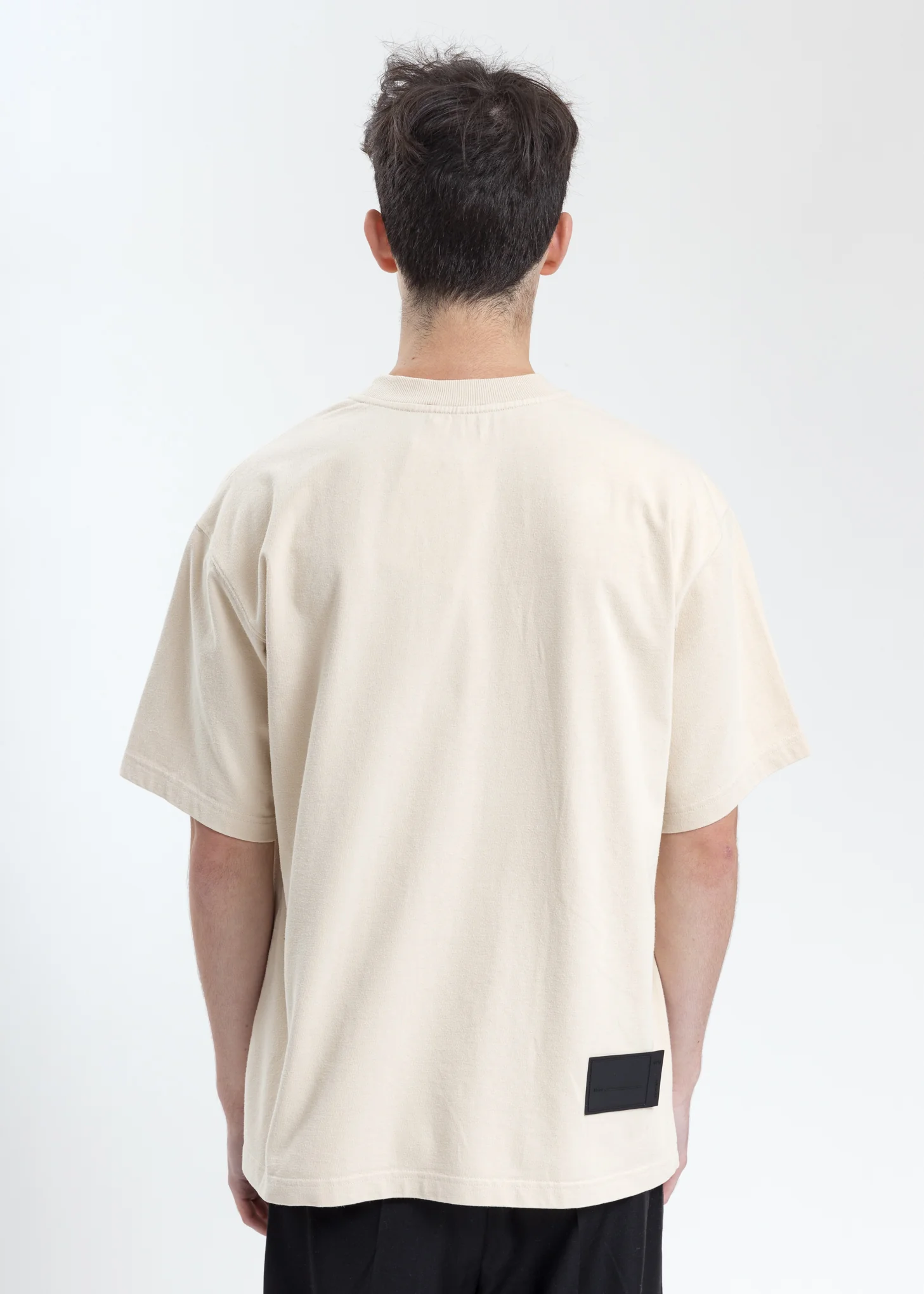 Ivory Washed Logo T-Shirt - Image 4