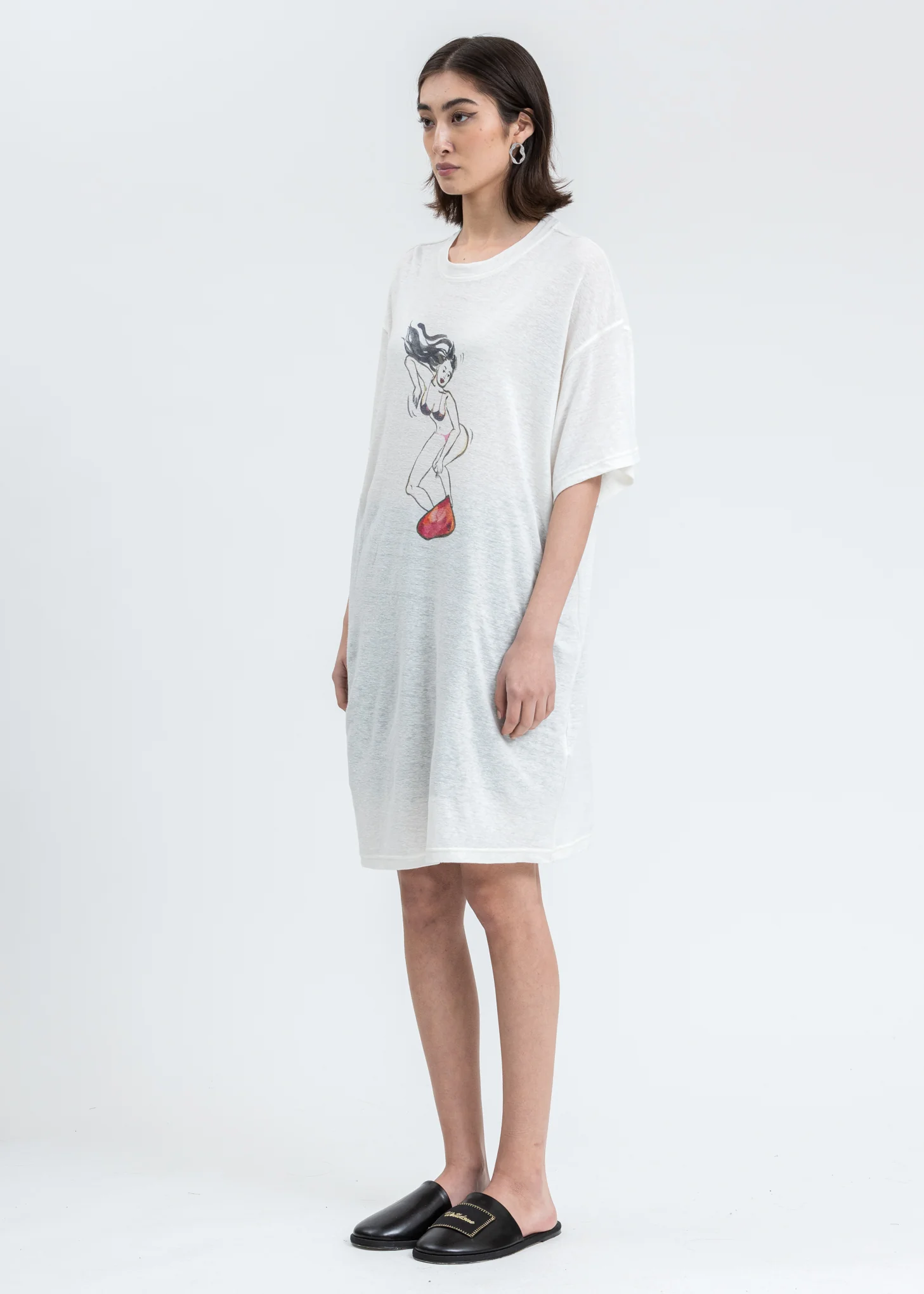 Ivory We11done Girl Long T-Shirt - Image 3