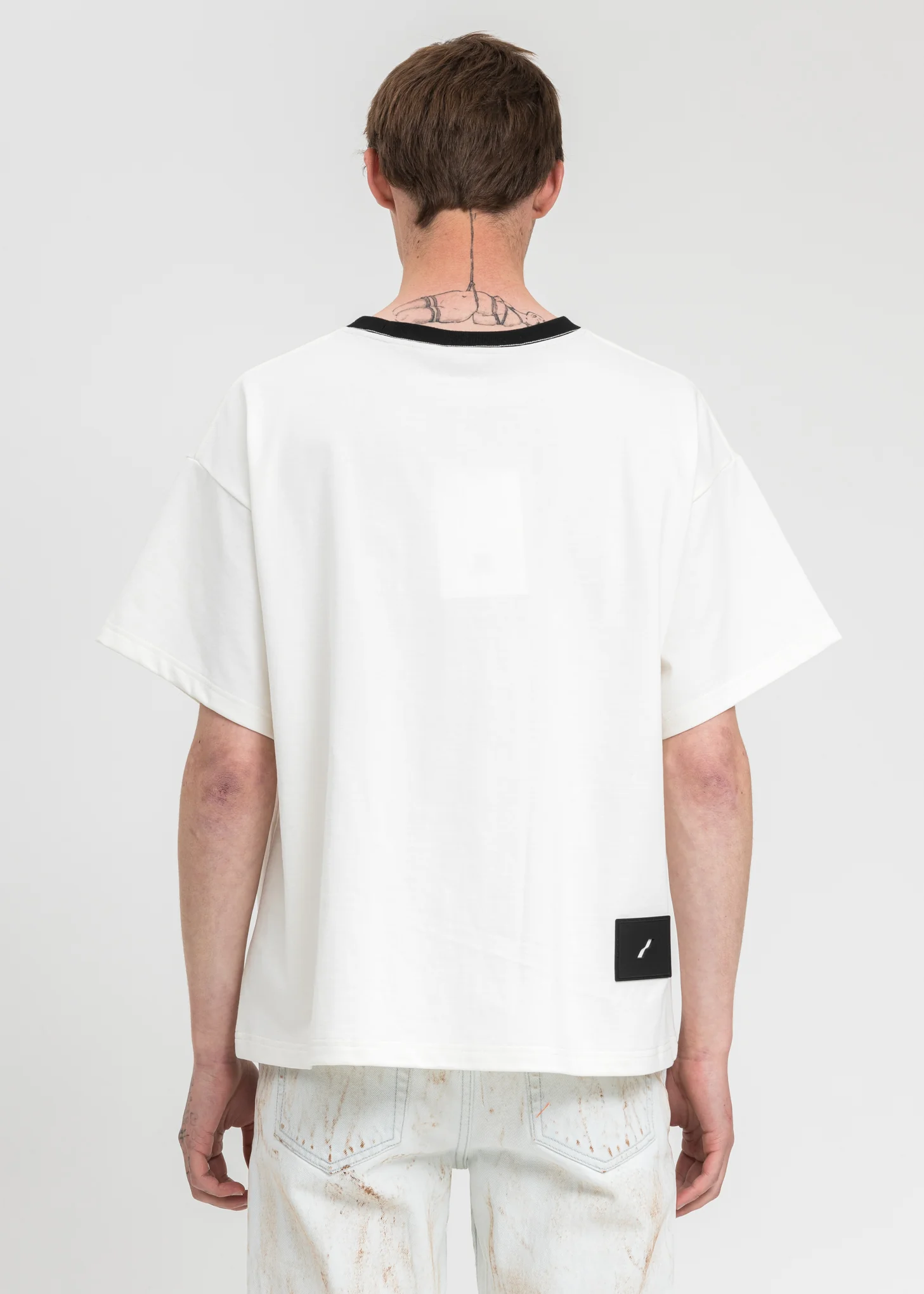 Ivory WE11DONE Graphic T-Shirt - Image 4