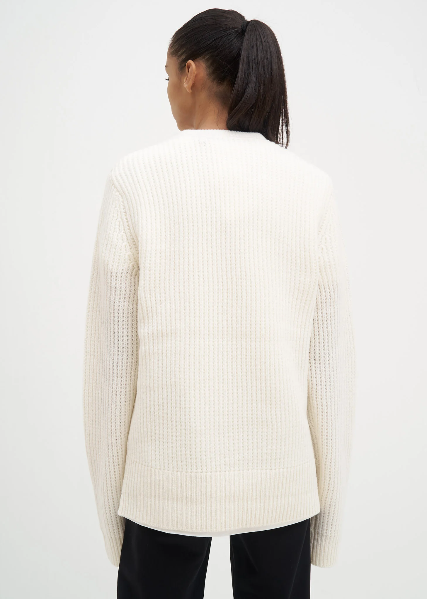 Ivory Wool Sweater - Image 2