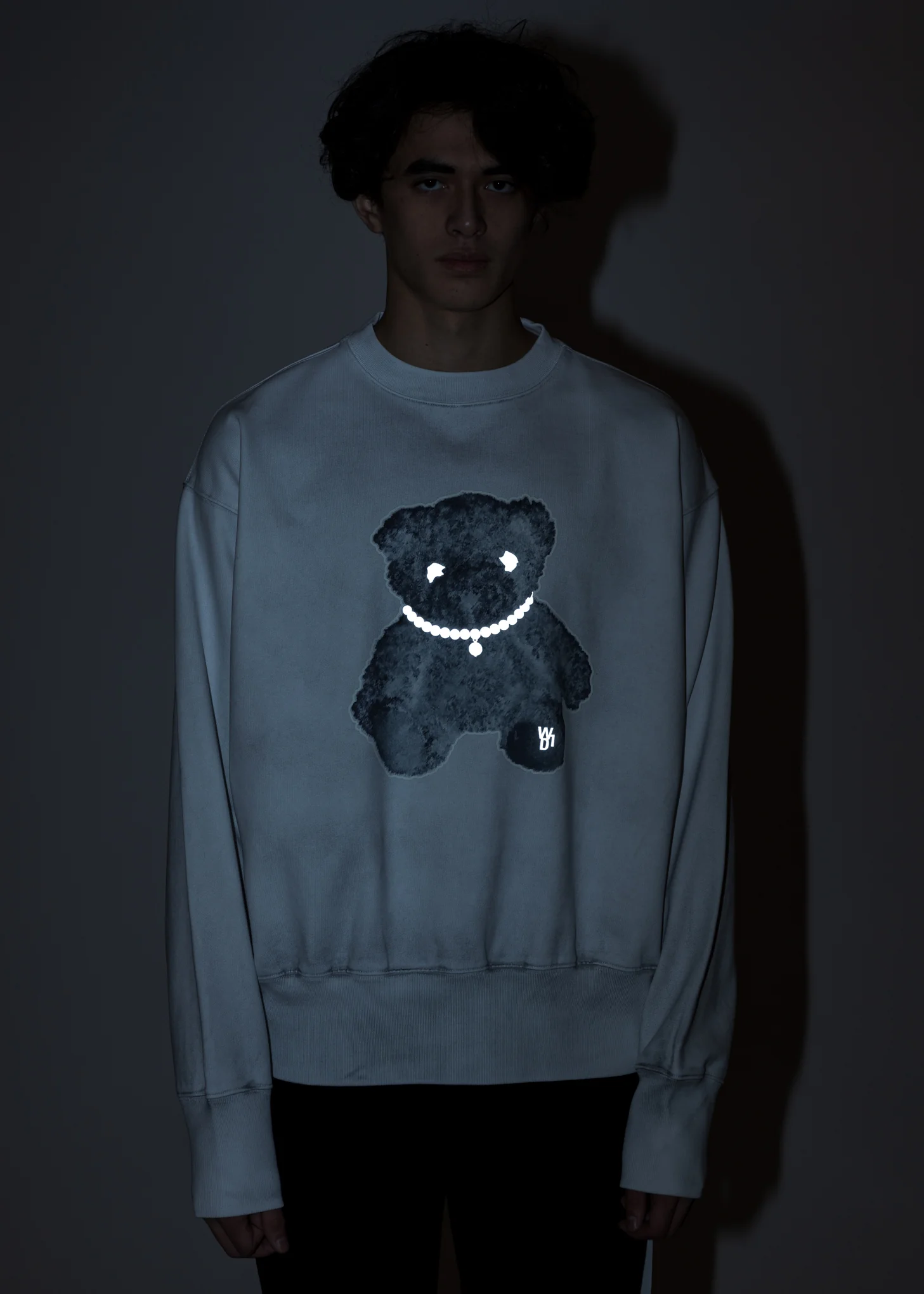 White Pearl Necklace Teddy Sweater (Reflect) - Image 2