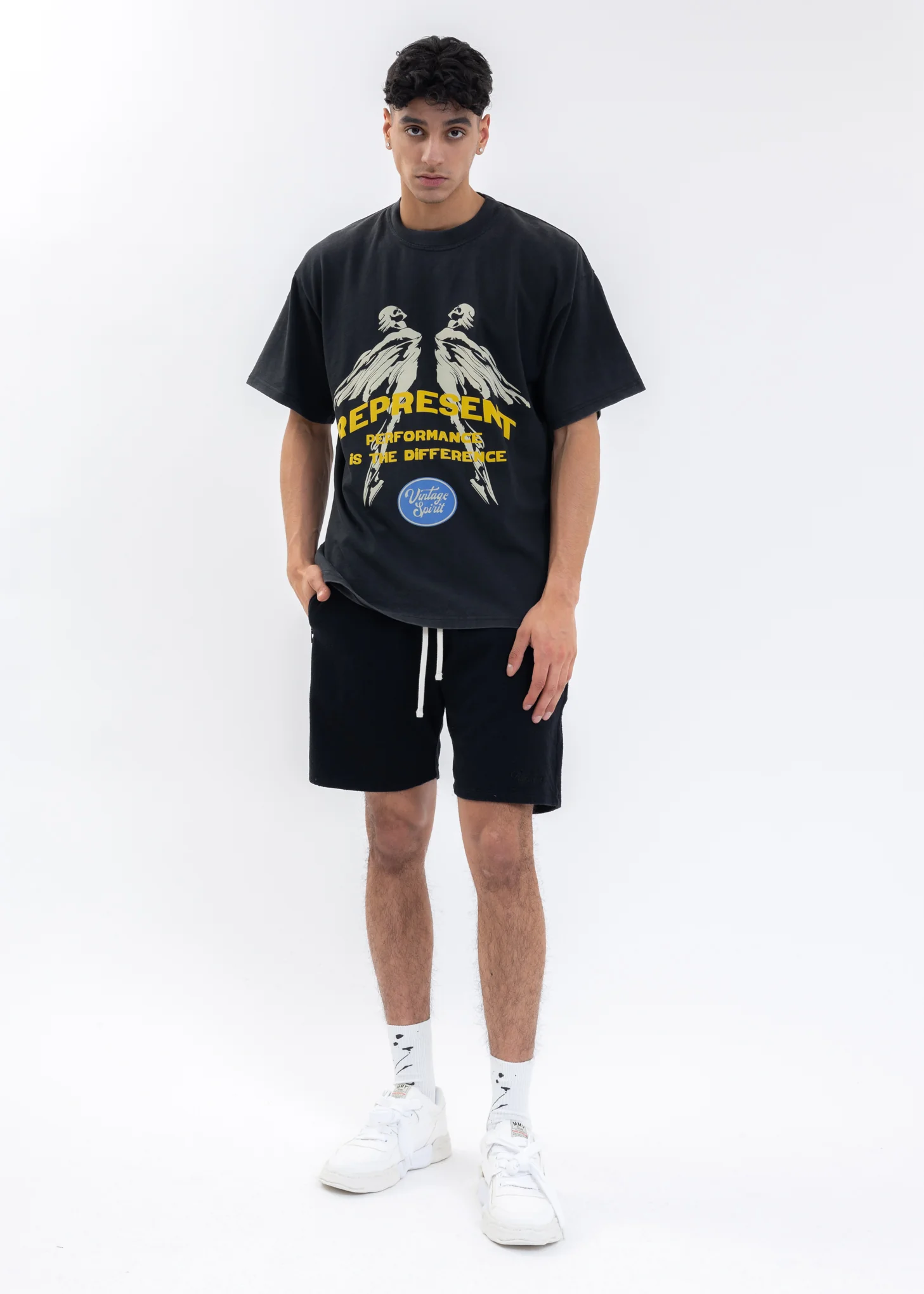 Jet Black BOUCLE KNIT Shorts - Image 5