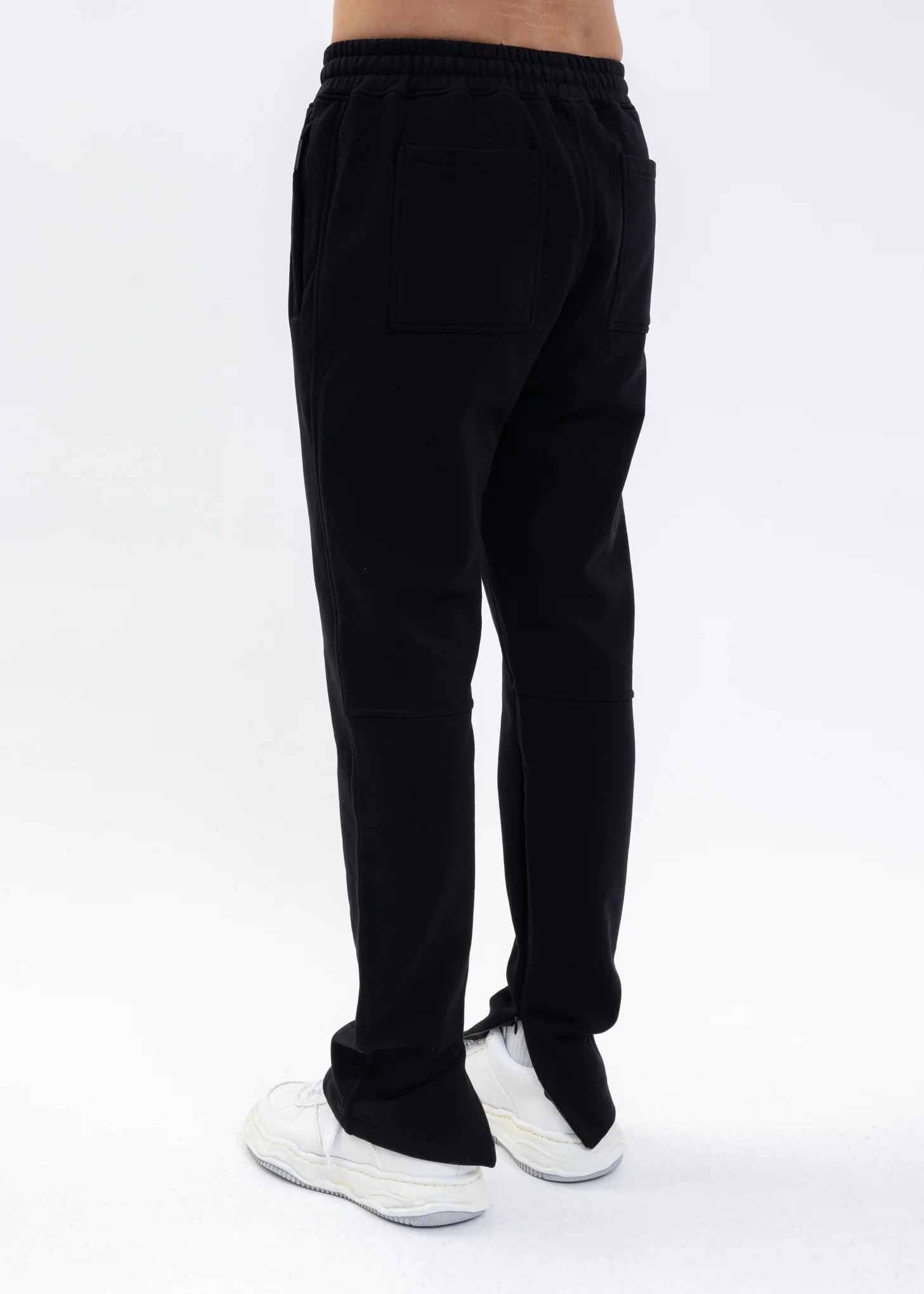 Jet Black ZIP Sweatpants - Image 2