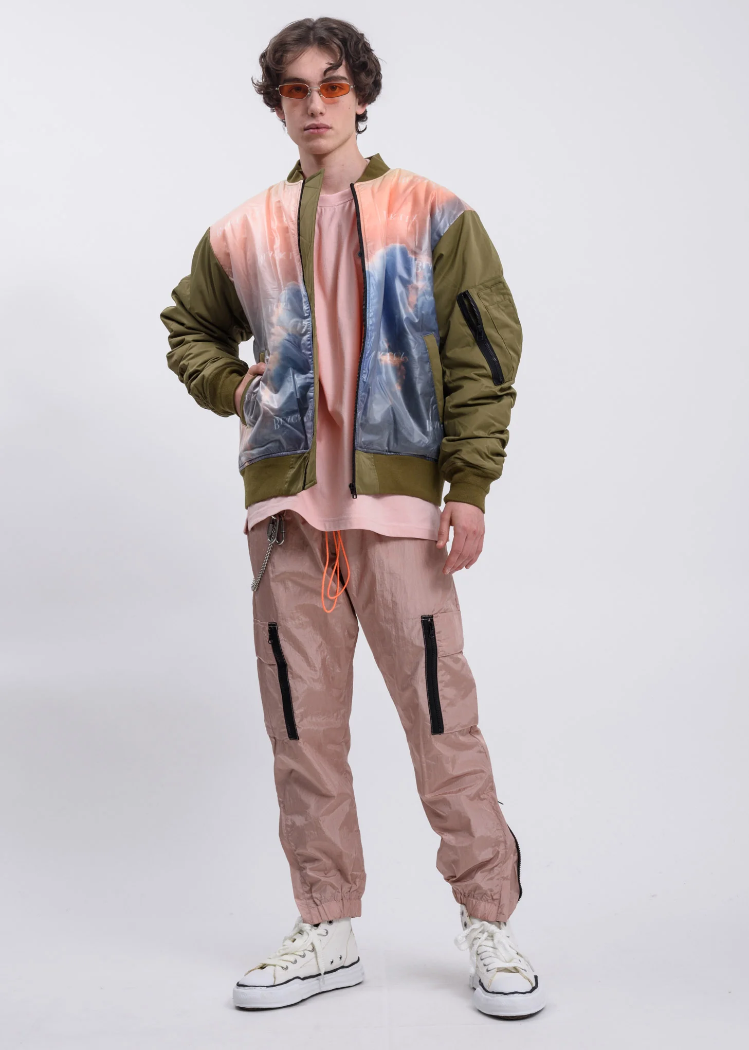 Khaki Clouds Bomber Jacket - Image 6